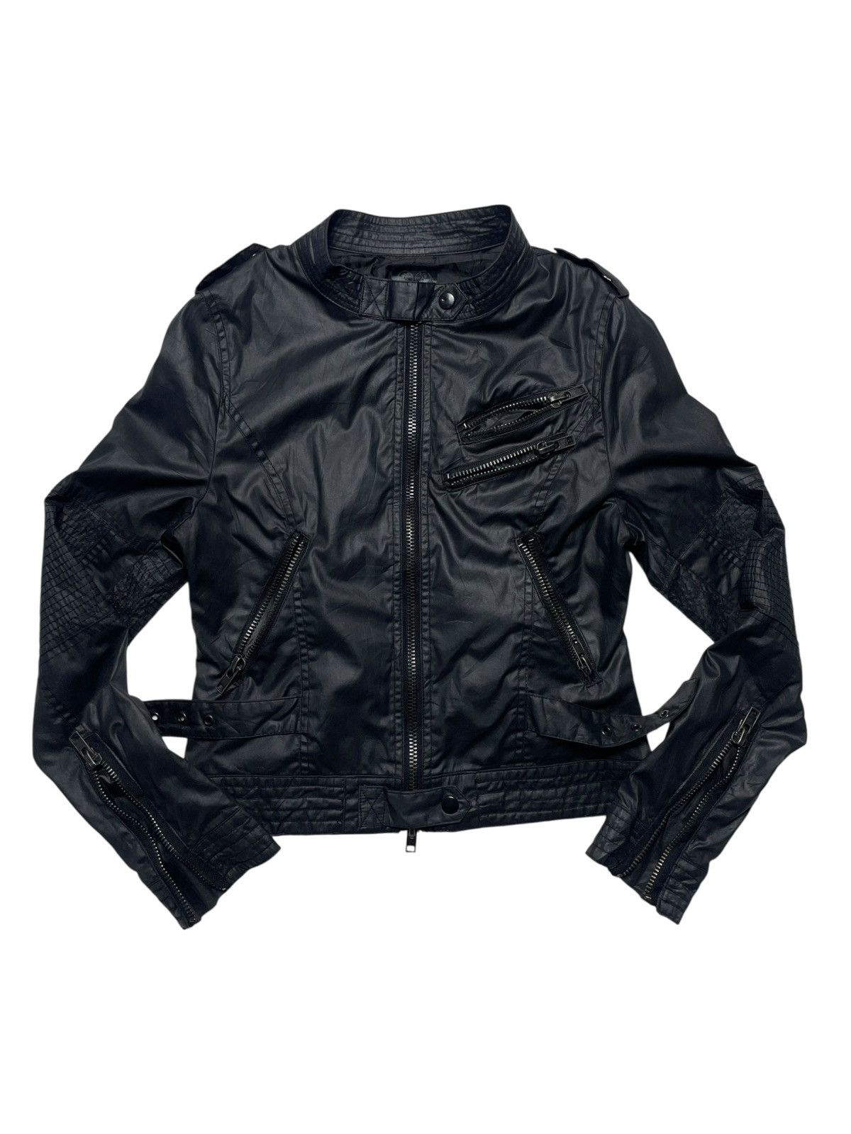 14th Addiction 2000’s Zelos - Multi zip Bondage Bikers Jacket Size US XS / EU 42 / 0 - 3 Thumbnail