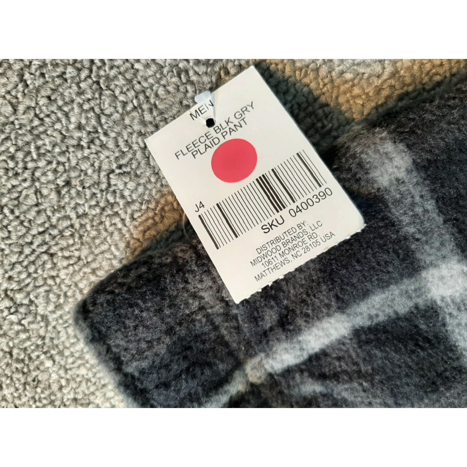 Highland 2000 Highland Pants Men’s XL Black Gray Plaid Polyester Pajamas Pajama Size US 36 / EU 52 - 5 Thumbnail