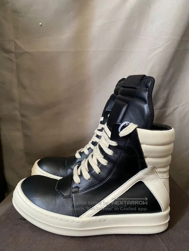 Rick Owens Rick Owens Black Leather High Top Sneakers. Size US 6 / IT 36 - 2 Thumbnail