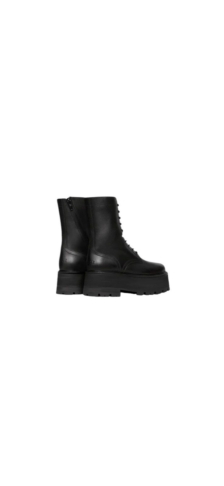Celine o1bcso1str0824 Bulky Maxx Lace-up Boots in Black Size US 8 / EU 41 - 3 Thumbnail