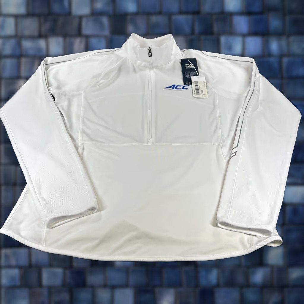 Cutter & Buck Cutter & Buck Jacket Women L White 1/4 Zip DryTec 50 UPF+ ACC NCAA Running Golf Basic Jacket Activewear Size L / US 10 / IT 46 - 1 Thumbnail