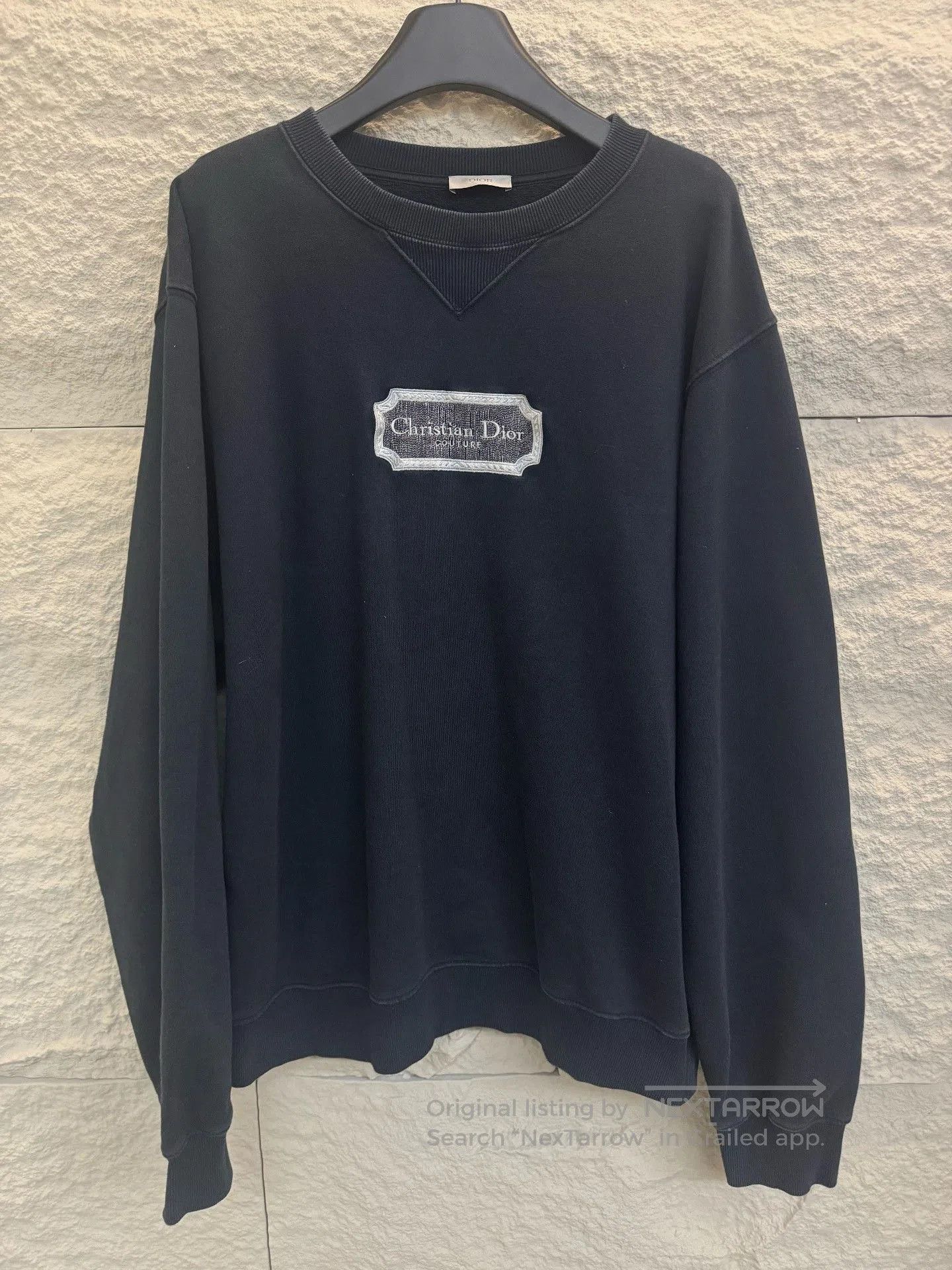 Dior Dior Embroidered Logo Black Sweatshirt. Size US XL / EU 56 / 4 - 1 Thumbnail
