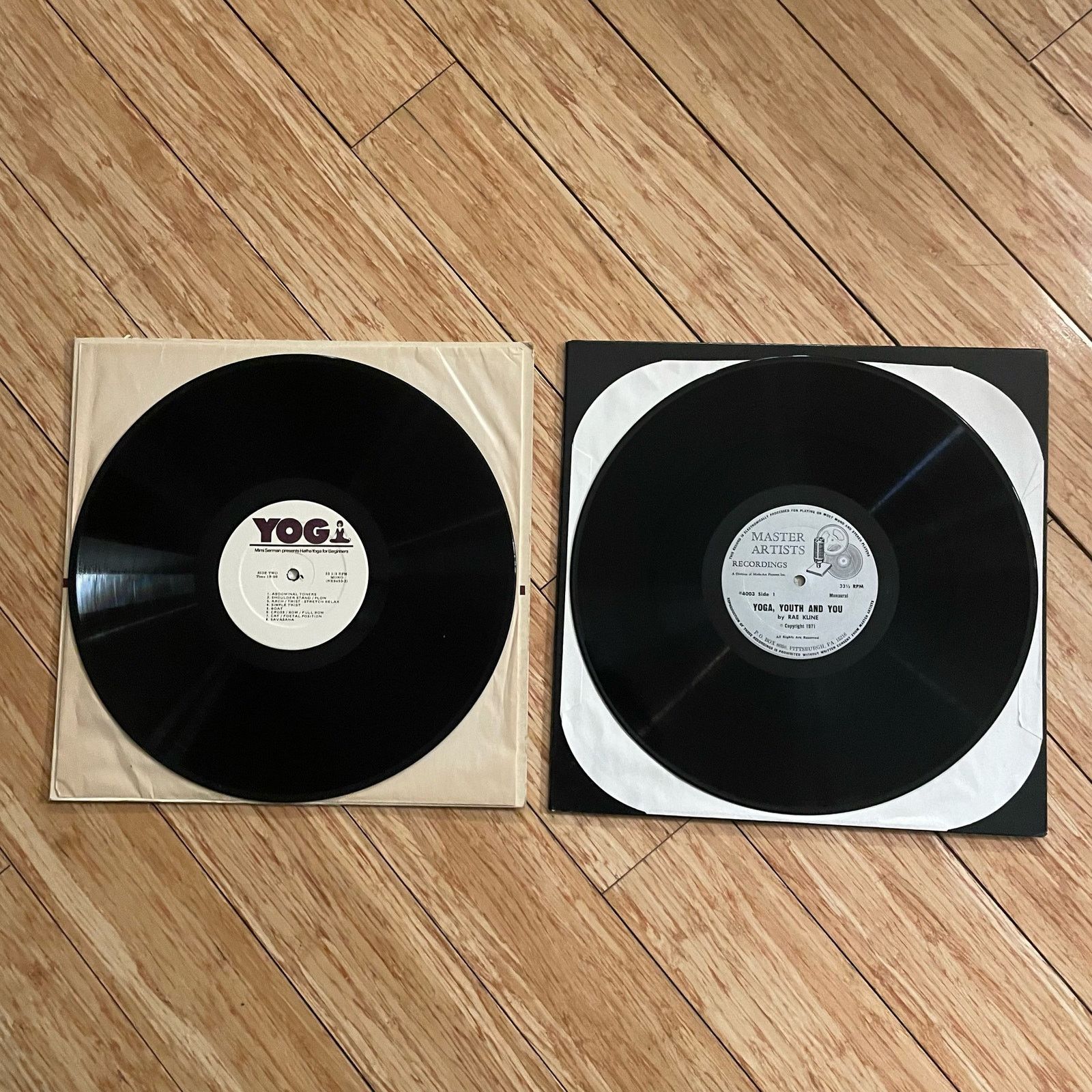 Other Lot of (2) Vintage Instructional Yoga Vinyl Records albums Size ONE SIZE - 2 Thumbnail