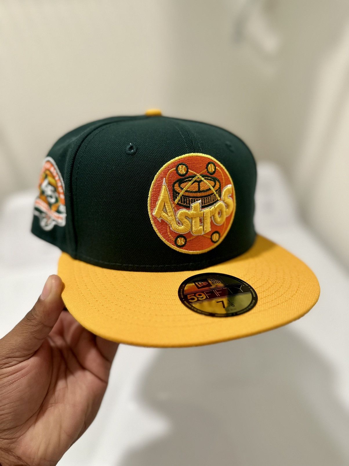 MLB × MyFitteds × New Era HOF New Era Houston Astros Quack Pack 2 Tone 45th Anni 7 1/8 Size ONE SIZE - 2 Thumbnail