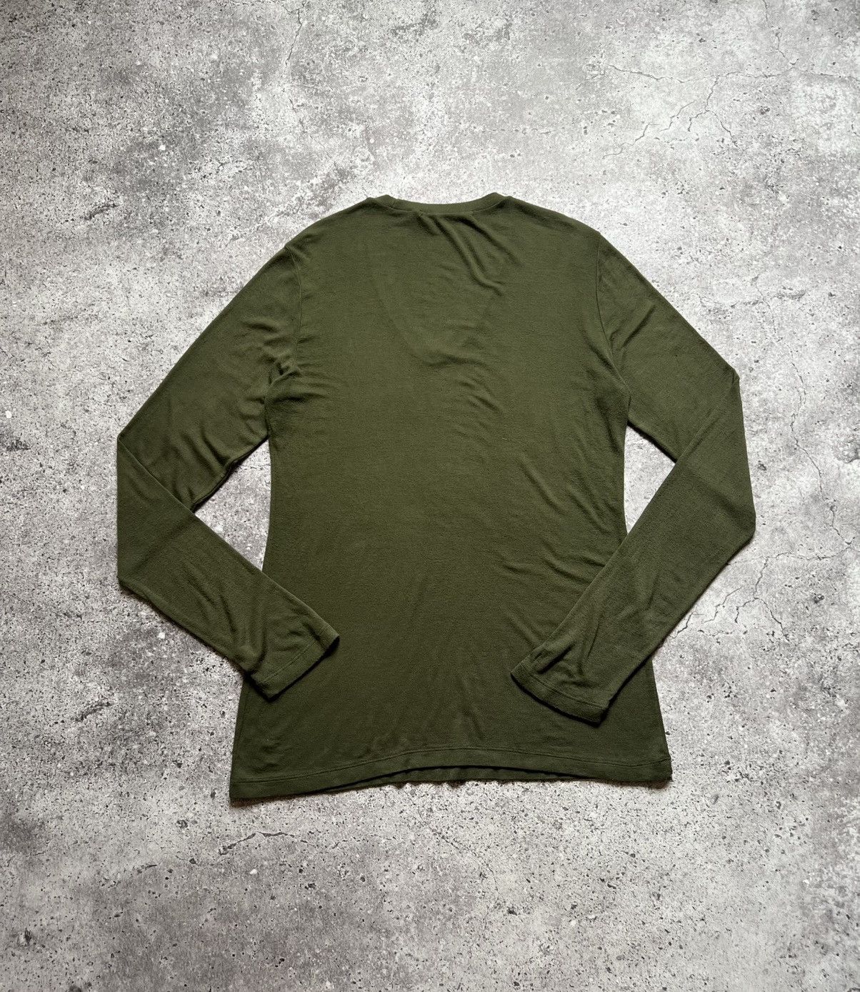 Transit × Transit Uomo Transit Par Such V-neck Sweater Long Sleeve Green Size XS / US 0-2 / IT 36-38 - 11 Thumbnail