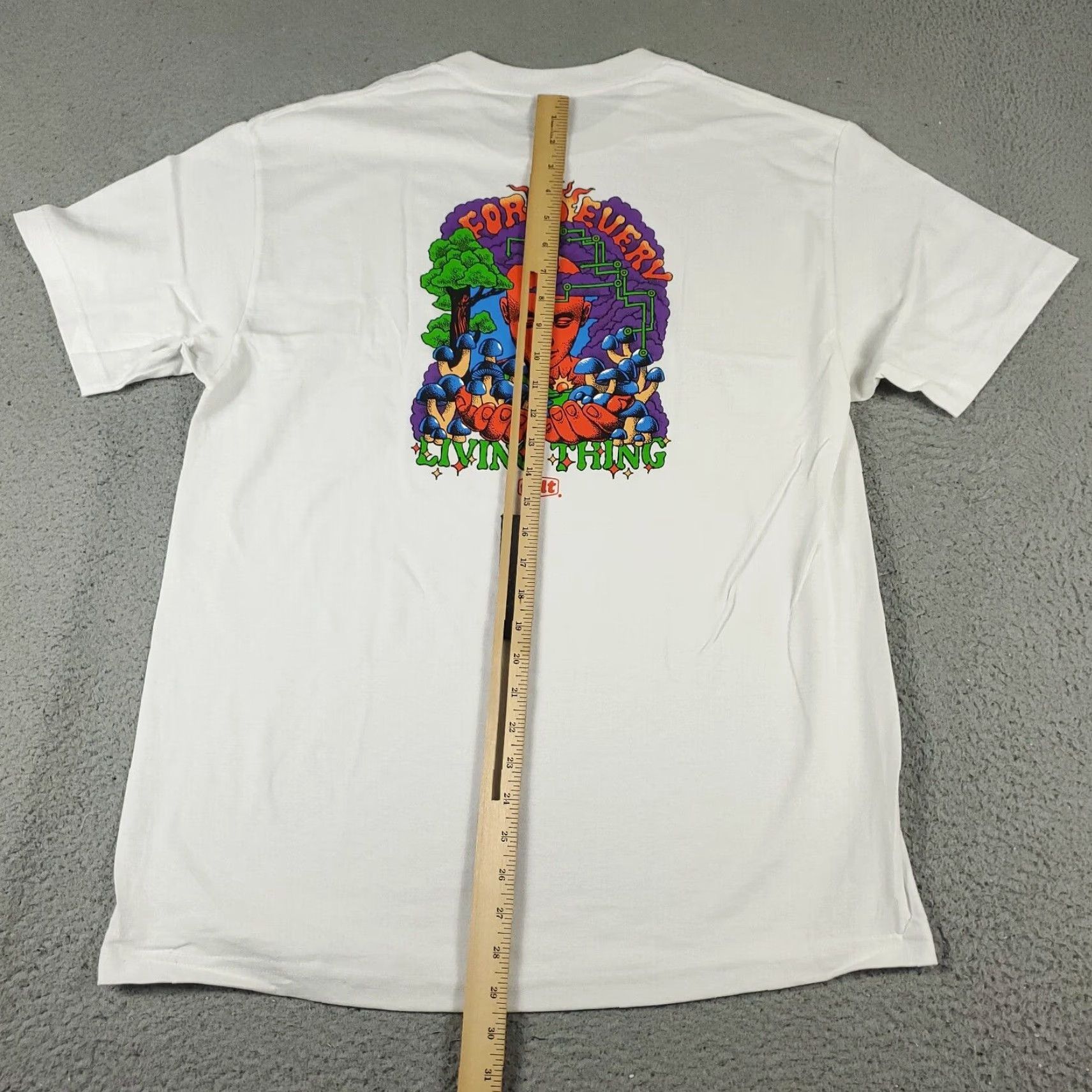FELT VINTAGE For Every Living Thing Men's T-Shirt Large White Logo Graphic Casual All Seasons Size US L / EU 52-54 / 3 - 5 Thumbnail