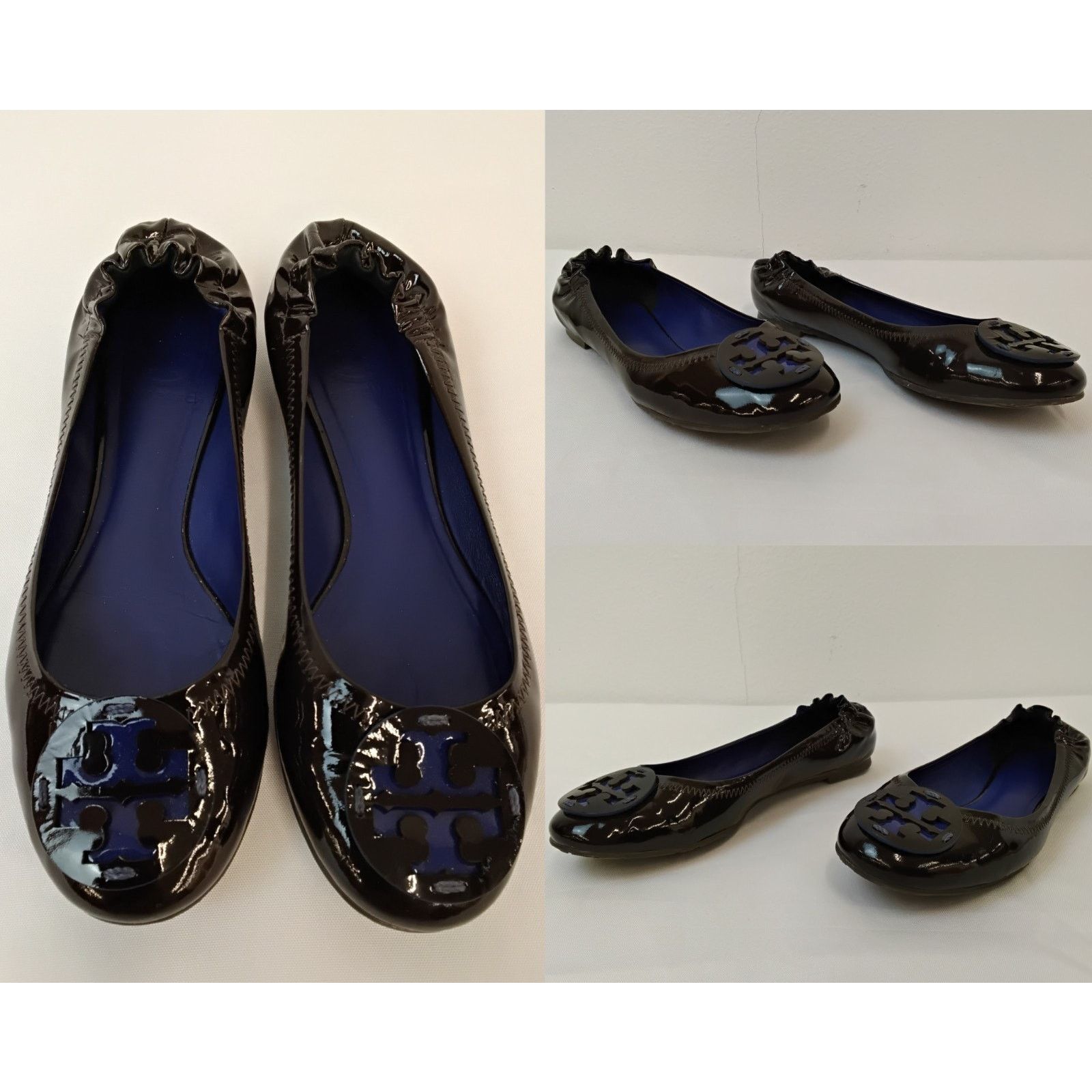 Tory Burch Tory Burch Reva Ballet Flats Women's 6.5M Brown Patent Size US 6.5 / IT 36.5 - 1 Thumbnail