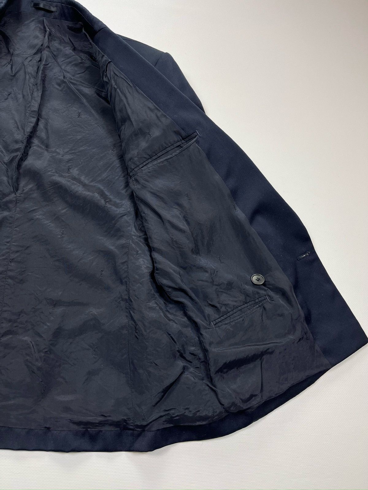 Designer × Vintage × Yves Saint Laurent Vintage Yves Saint Laurent Double breasted blazer coat 90s Size 46R - 7 Thumbnail