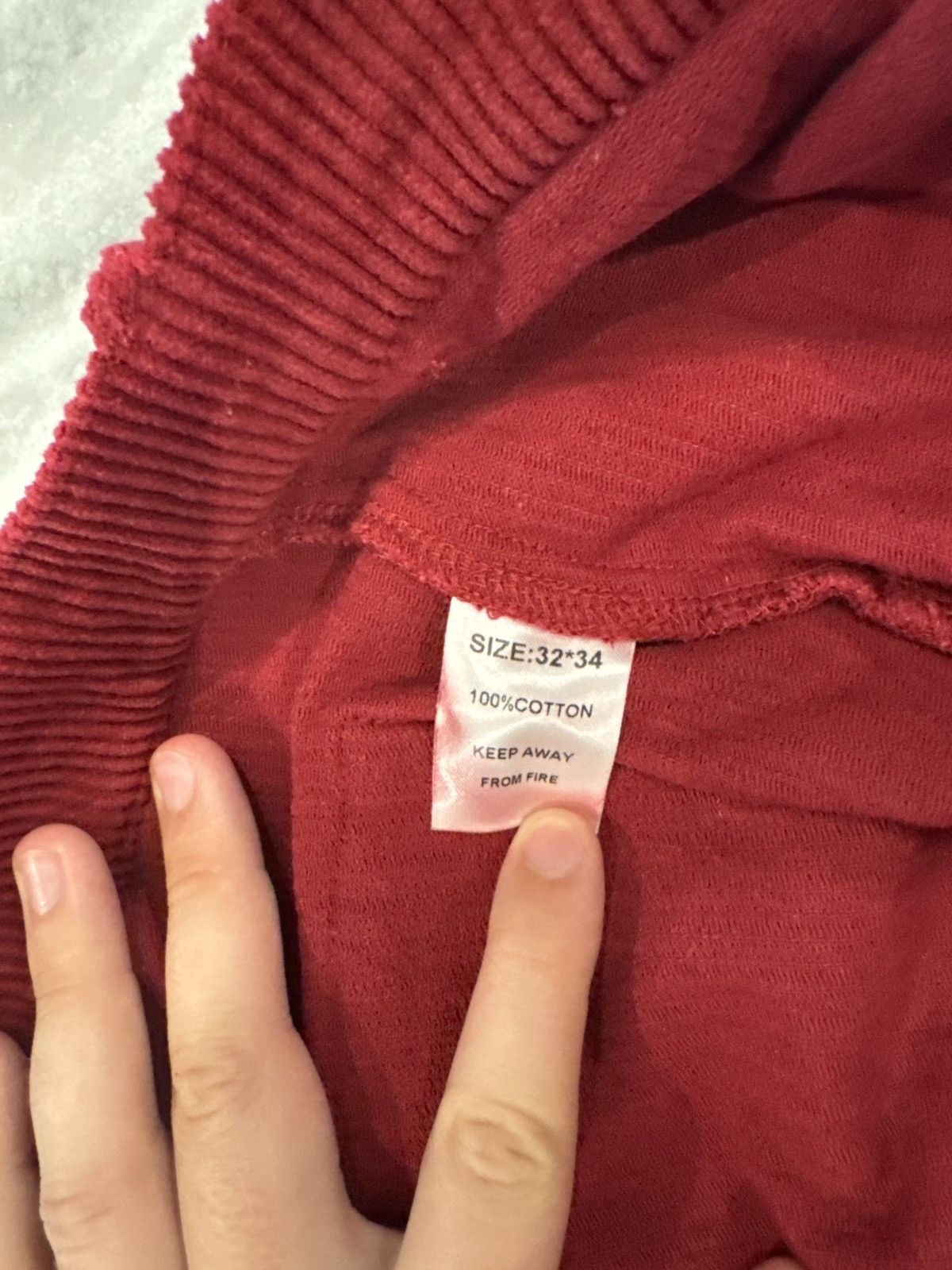 Pythia Pythia Red Corduroy Pants Size US 32 / EU 48 - 6 Thumbnail