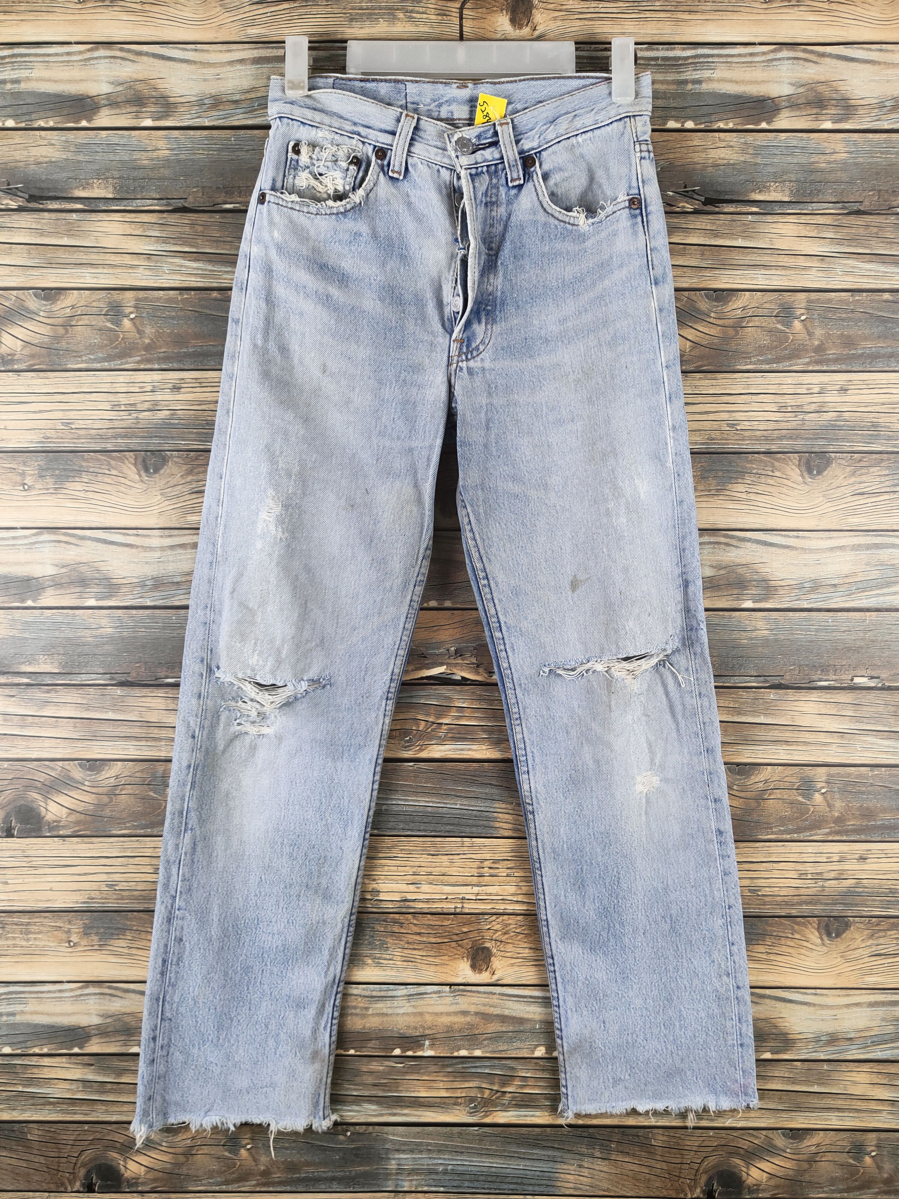 DL Vintage 80' Levi's Distressed Ripped Denim Jeans #S2846