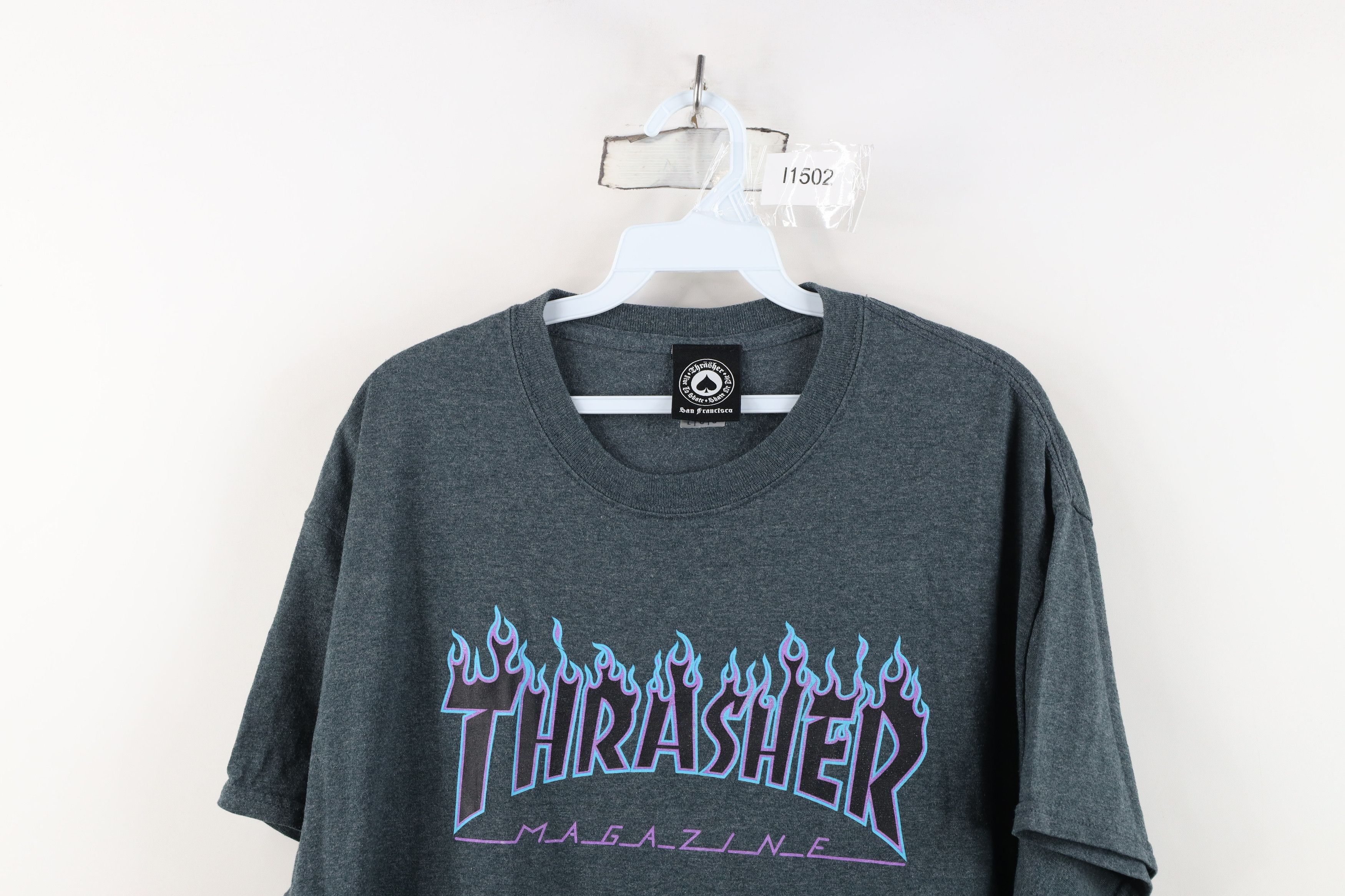 Thrasher Vintage Y2K Thrasher Magazine Fire Flames Skateboard T-Shirt Size US L / EU 52-54 / 3 - 2 Thumbnail