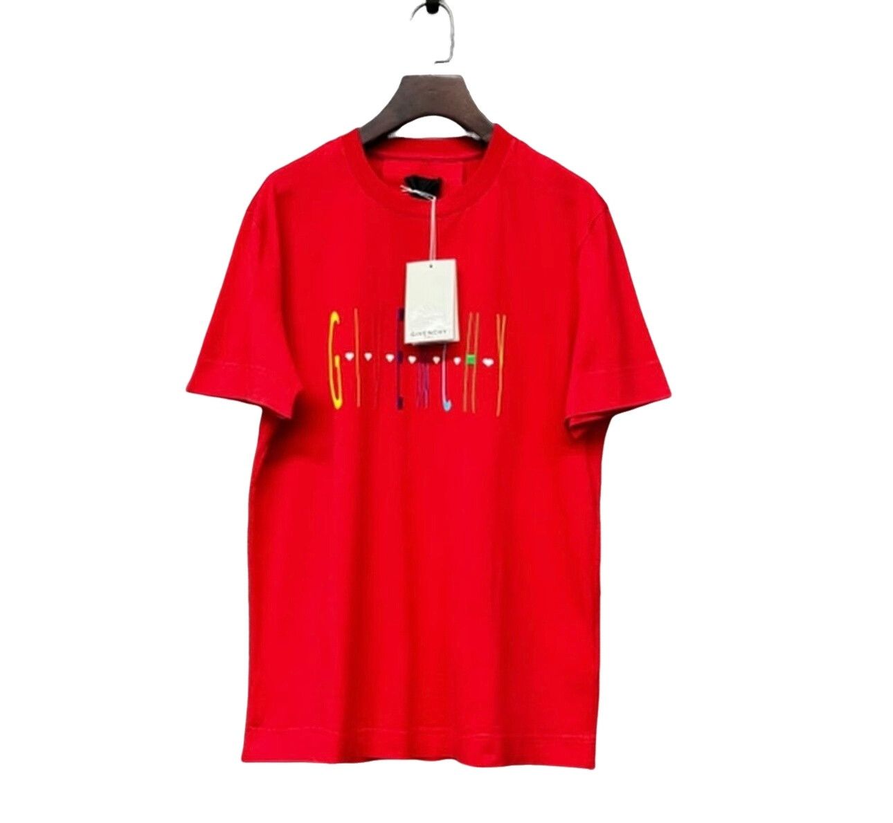 Givenchy Givenchy Multi Embroidered Logo T-Shirt Size M Size US M / EU 48-50 / 2 - 1 Thumbnail