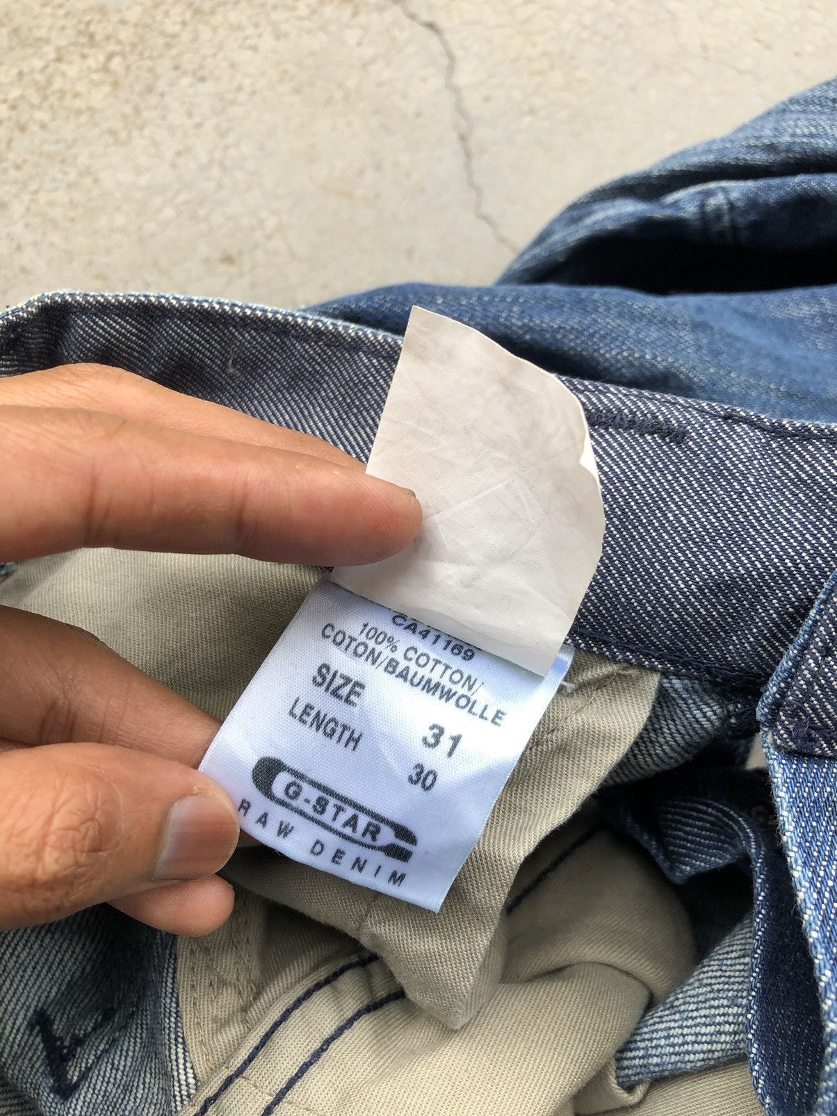 Designer BAGGY GSTAR VINTAGE BIKER STYLE DENIM Size US 31 - 3 Thumbnail