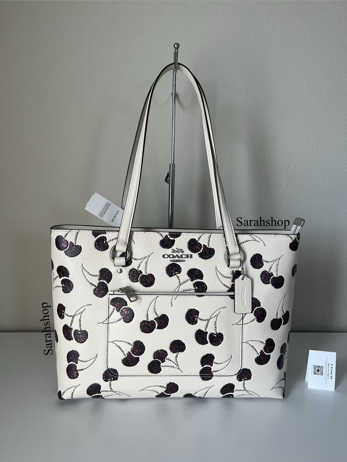 Coach Coach Station Tote With Cherry Printed Size ONE SIZE - 1 Thumbnail