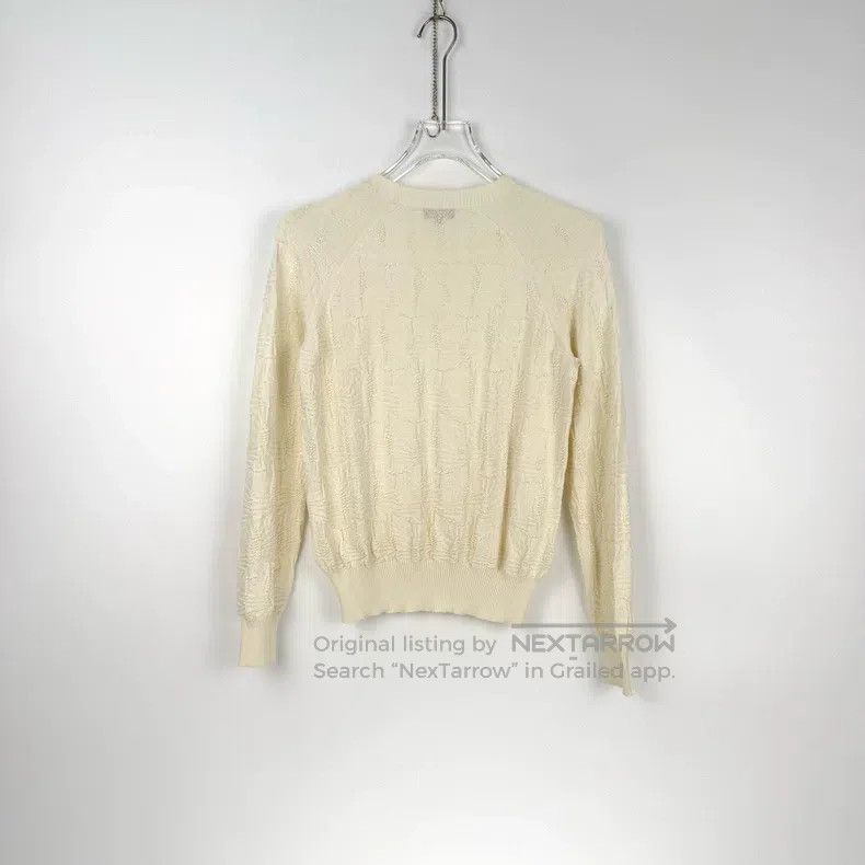 Chanel Chanel Beige mulberry silk retro logo button knitwear swea Size XS / US 0-2 / IT 36-38 - 4 Thumbnail