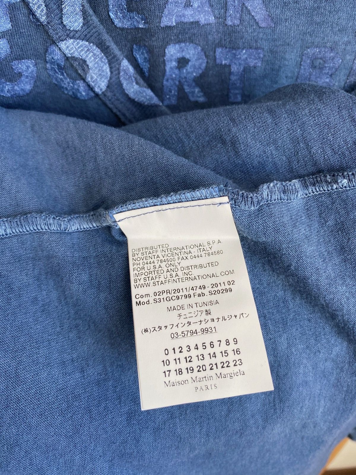 Maison Margiela MAISON MARTIN MARGIELA AIDS garment dyed v- neck t-shirt Size US M / EU 48-50 / 2 - 14 Thumbnail