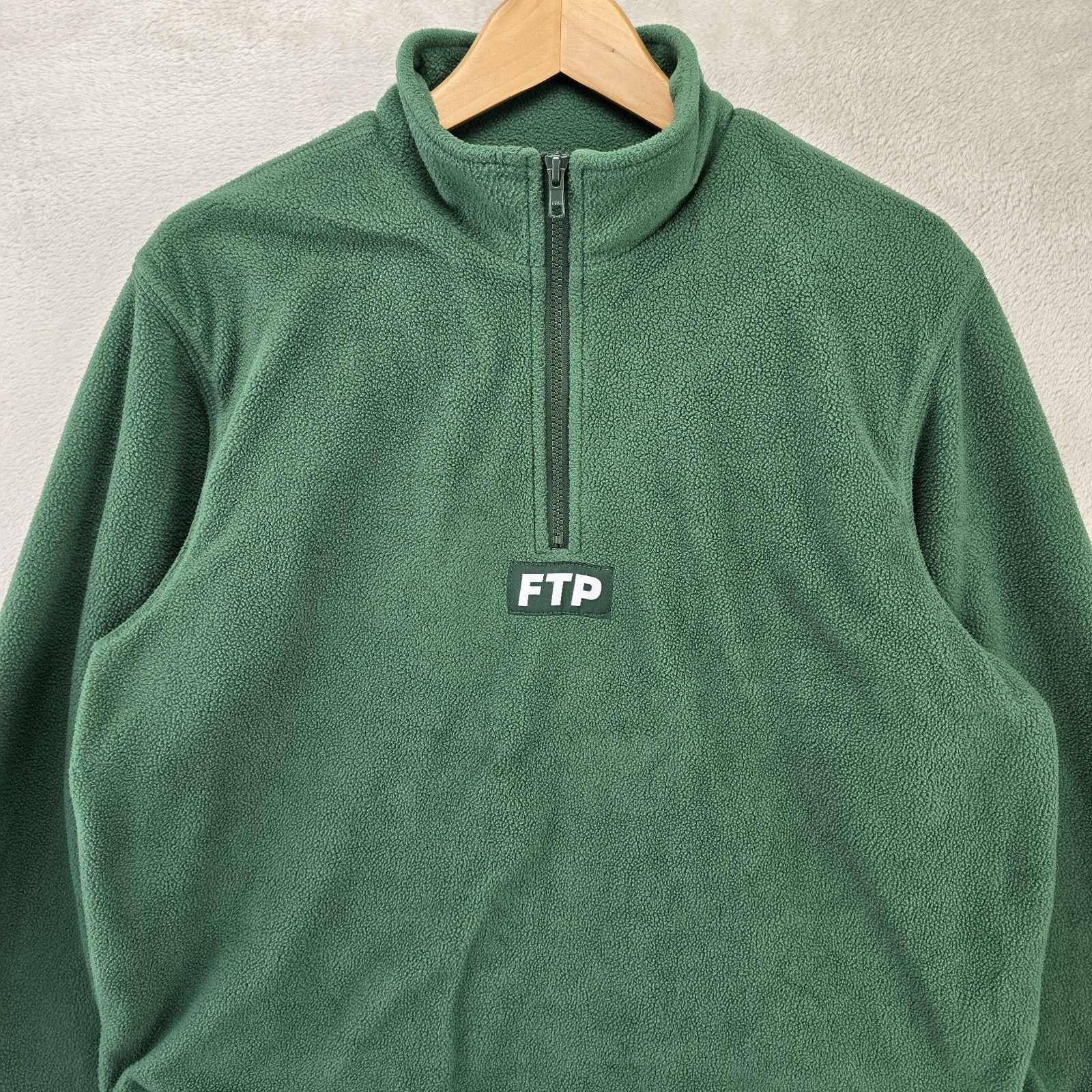 Other FTP Sherpa Half Zip Jacket FW18 Mens Medium Green Fleece Size US M / EU 48-50 / 2 - 4 Thumbnail