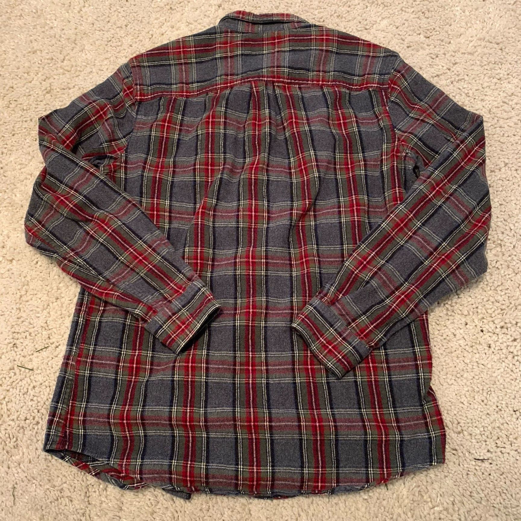 Vintage LL Bean Mens Flannel Shirt Small Gray Plaid Long Sleeve Slightly Fitted Size US S / EU 44-46 / 1 - 4 Thumbnail