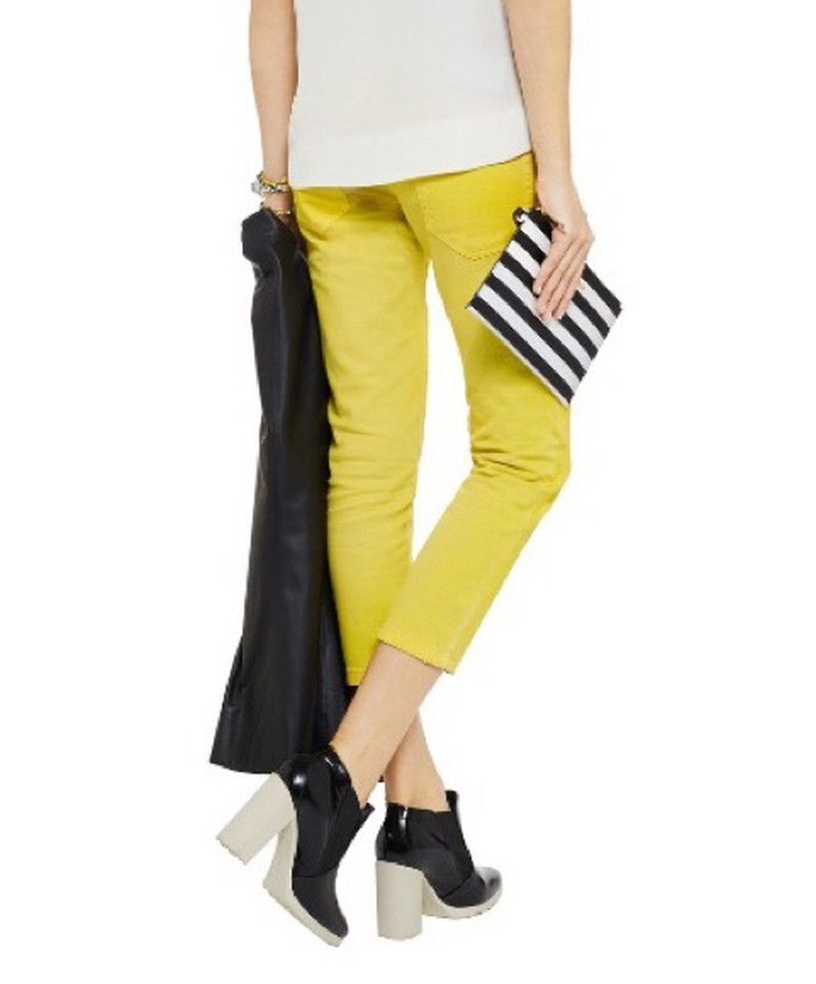 Balmain pierre balmain yellow crop denim Size 27" / US 4 / IT 40 - 5 Thumbnail
