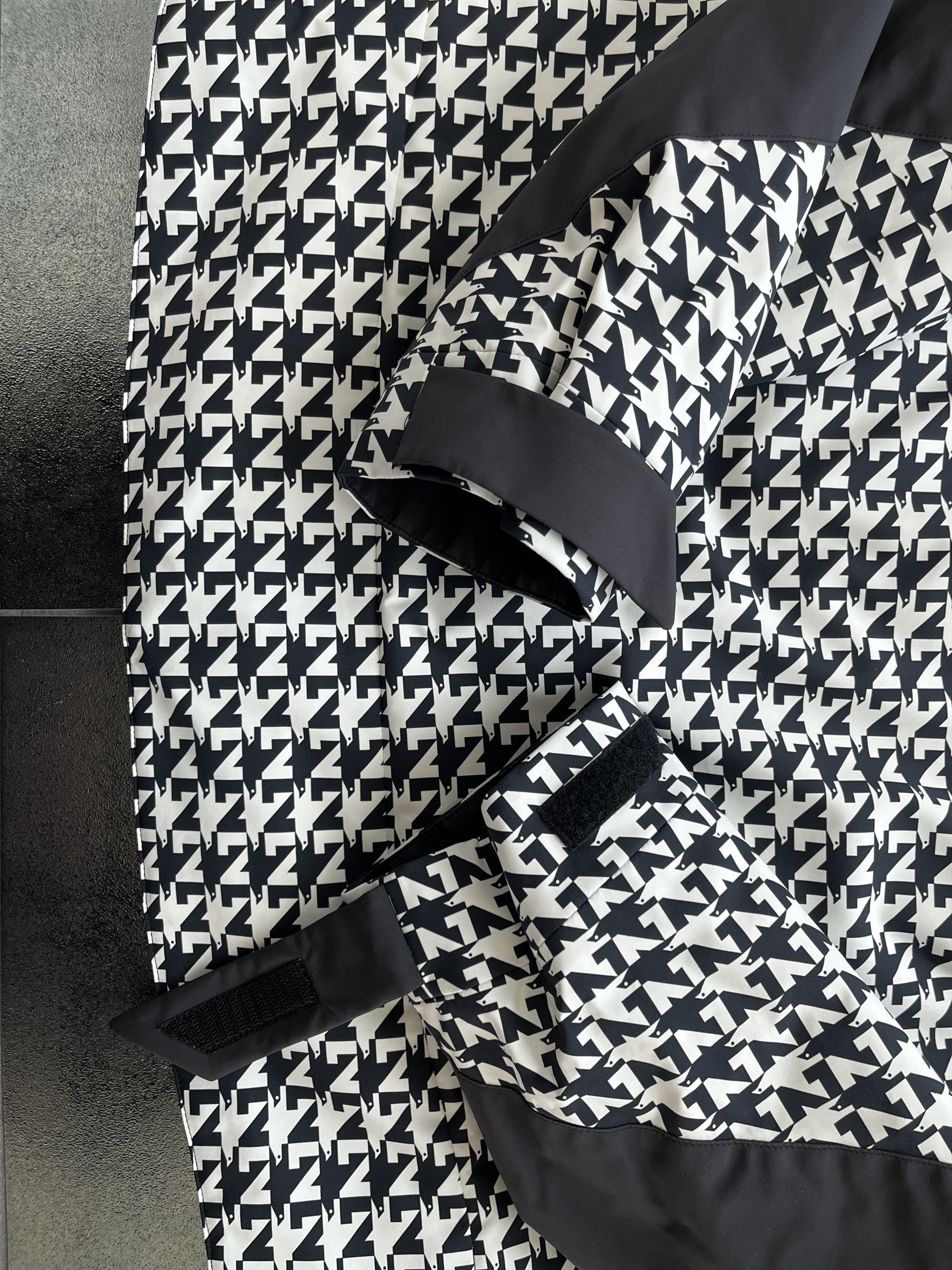 Louis Vuitton Bicolor Dove Houndstooth Hooded Padded Jacket Size US M / EU 48-50 / 2 - 6 Thumbnail