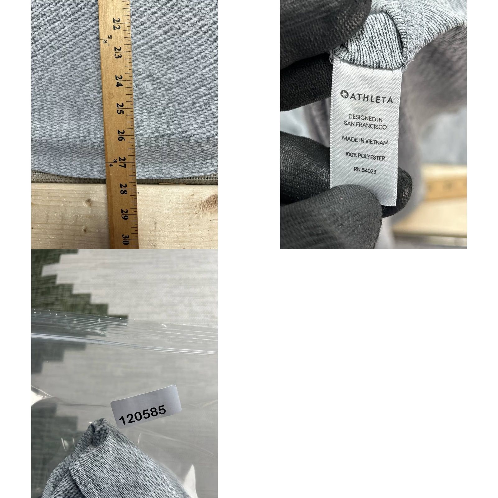 Athleta Athleta Top Womens M Gray Knit Moisture Wicking Athleisure Gym Training Size M / US 6-8 / IT 42-44 - 8 Thumbnail