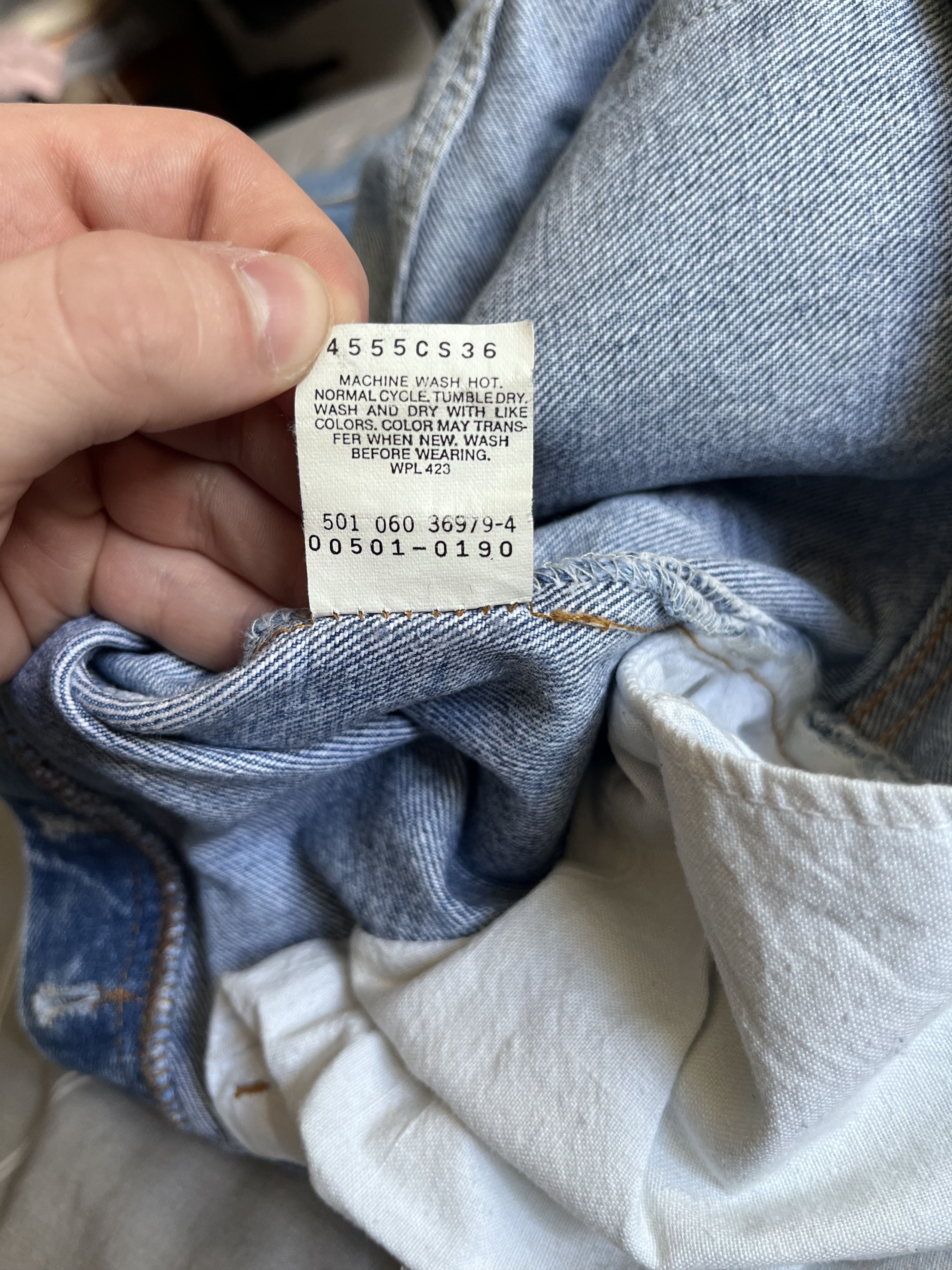 Levi's Levi’s 501 Men’s Jeans W34 L30 – Made in USA 1980s – Vintage Size US 34 / EU 50 - 7 Thumbnail