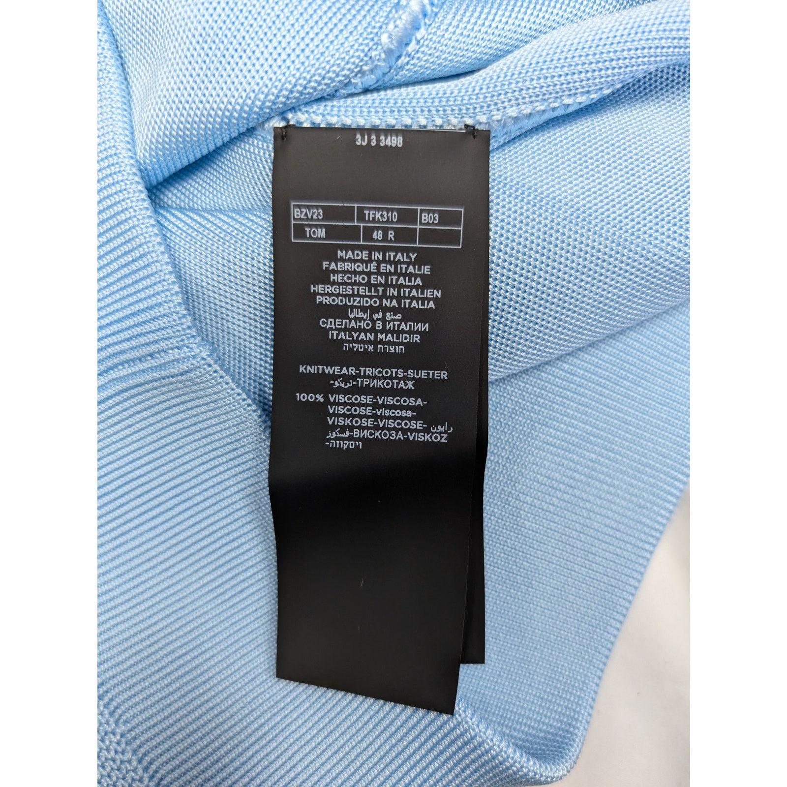 Tom Ford o1rshd1 Knitwear Sweatshirt Sweater in Light Blue Size US M / EU 48-50 / 2 - 17 Thumbnail