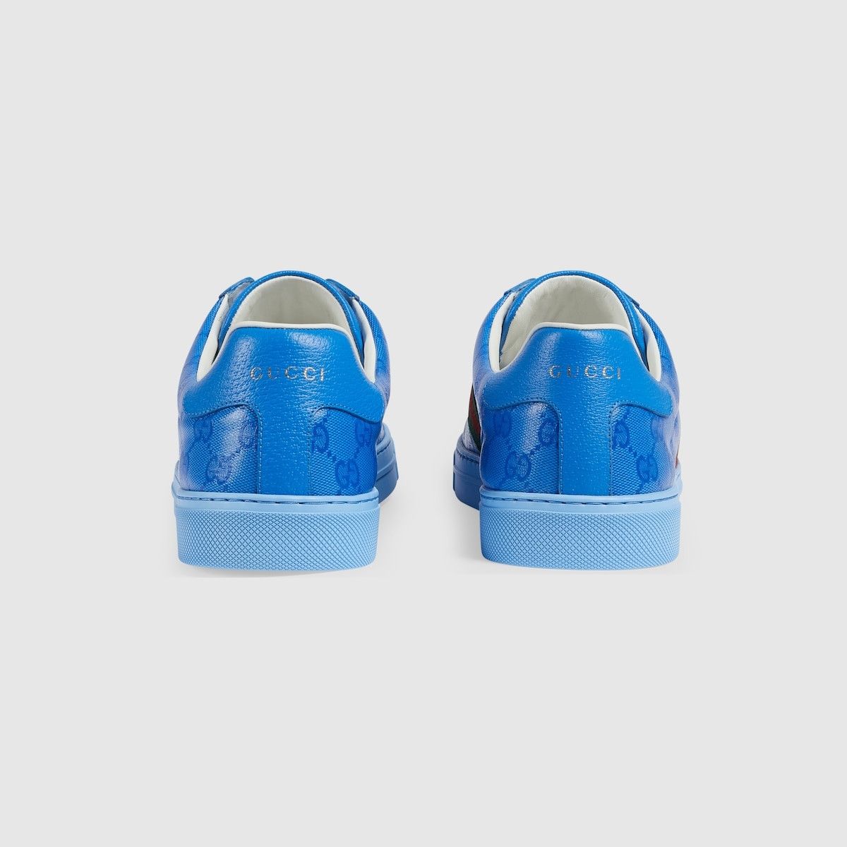 Gucci oc11z1025 Ace GG Crystal Canvas Sneakers in Blue Size US 7 / EU 40 - 4 Thumbnail