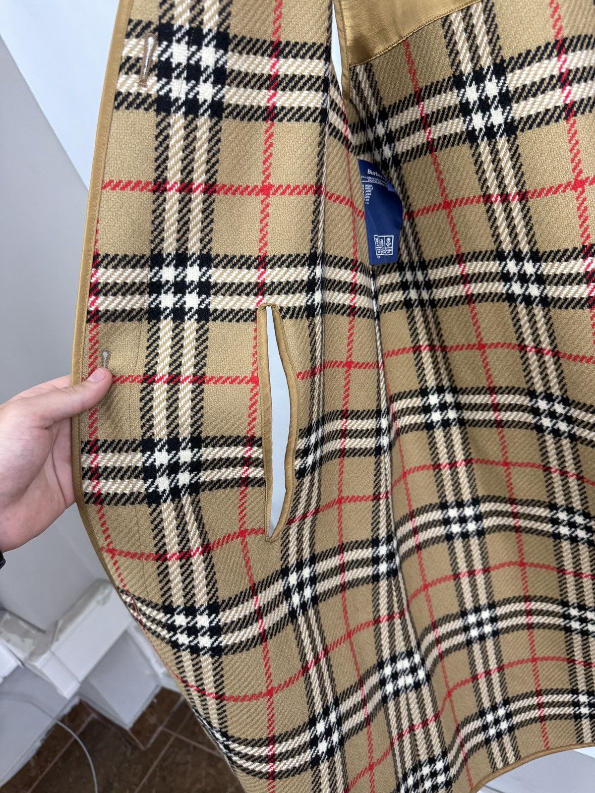 Burberry 🇬🇧 Vintage 90s Burberry Nova Check Wool Vest Liner Sleeveless Size US M / EU 48-50 / 2 - 6 Thumbnail
