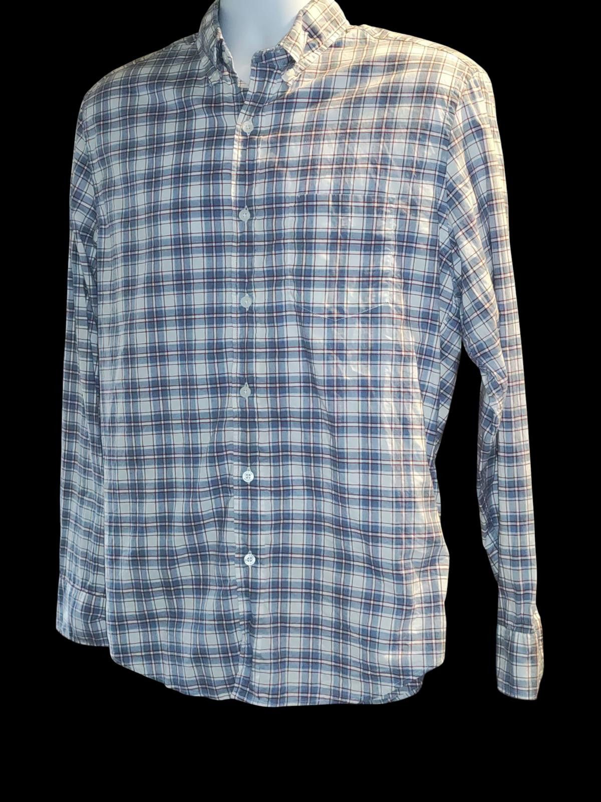 J.Crew J. Crew Men's Long Sleeve Button-Down Plaid Shirt Size US M / EU 48-50 / 2 - 4 Thumbnail