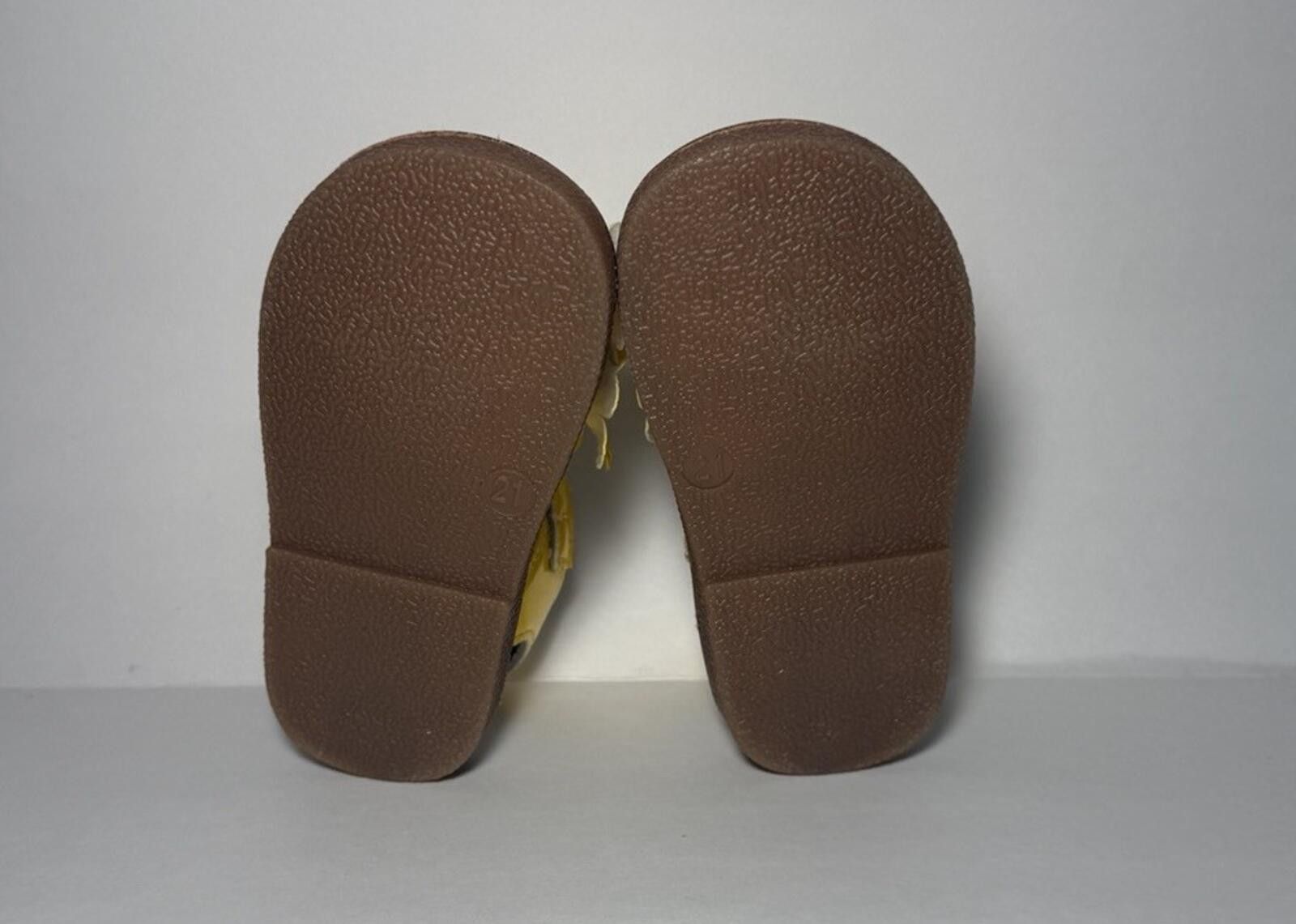 Shein Baby Hook & Loop Walking Sandals Open Toe Flowers Yelllow Size US 5 / EU 37 - 5 Thumbnail