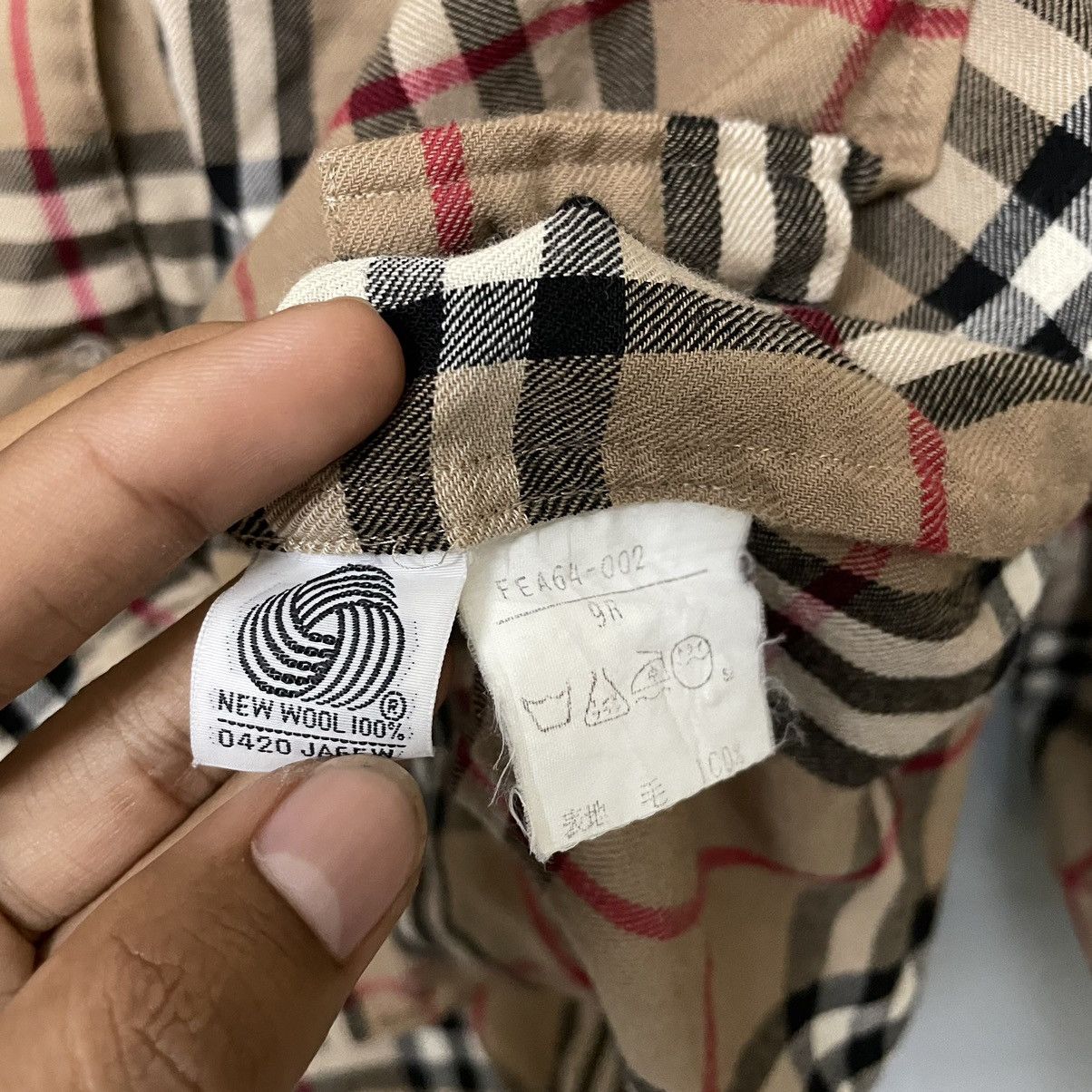 Burberry × Designer × Vintage Vintage Burberrys Nova Check Shirt Size S / US 4 / IT 40 - 5 Thumbnail