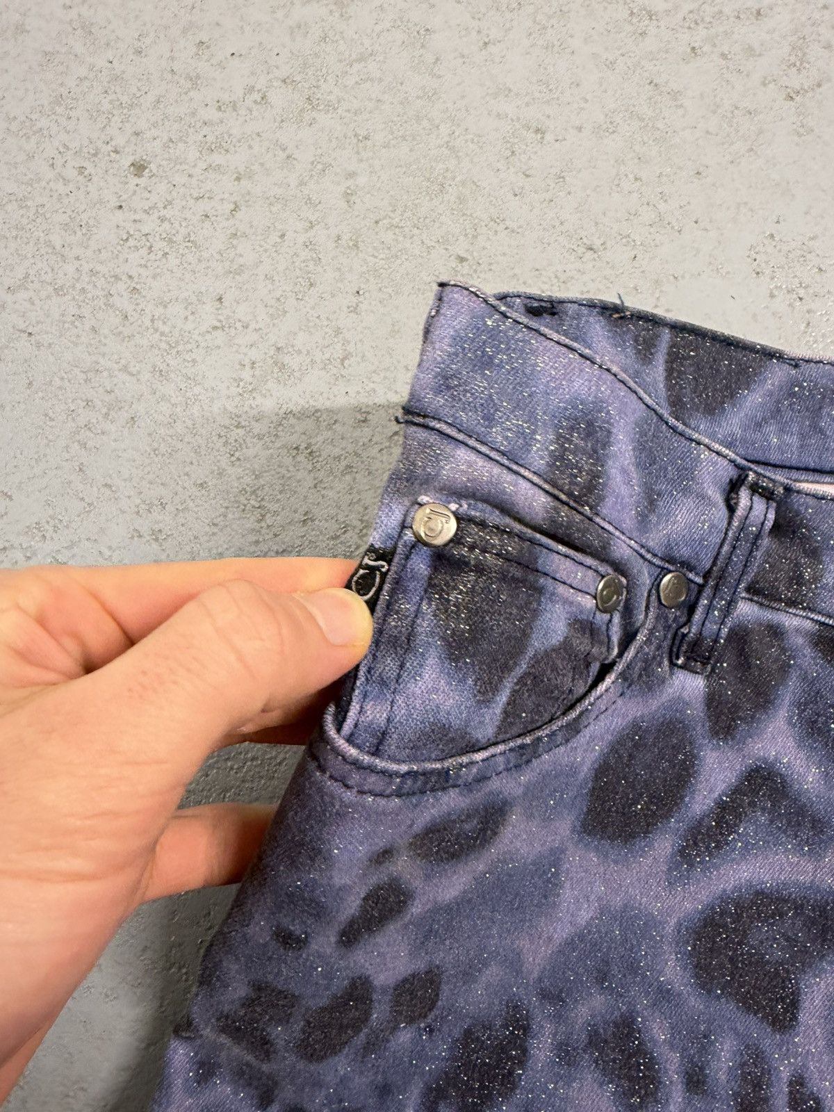 Just Cavalli Vintage Cavalli Jeans Leopard Overprinted Jeans Size 32" / US 10 / IT 46 - 6 Thumbnail