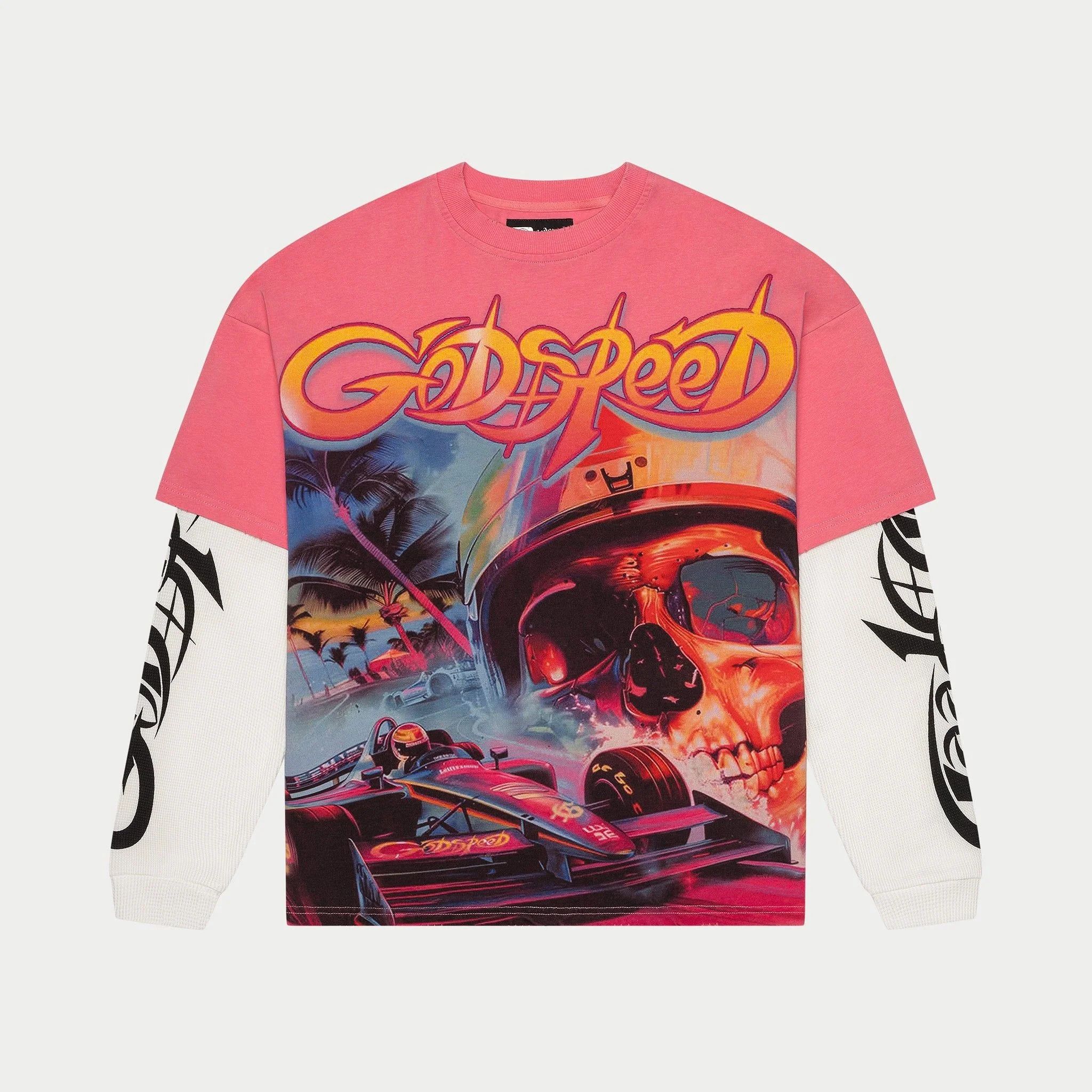 Godspeed Godspeed 'F1 Dreams' Pink Layered LS Tee Size US M / EU 48-50 / 2 - 1 Thumbnail
