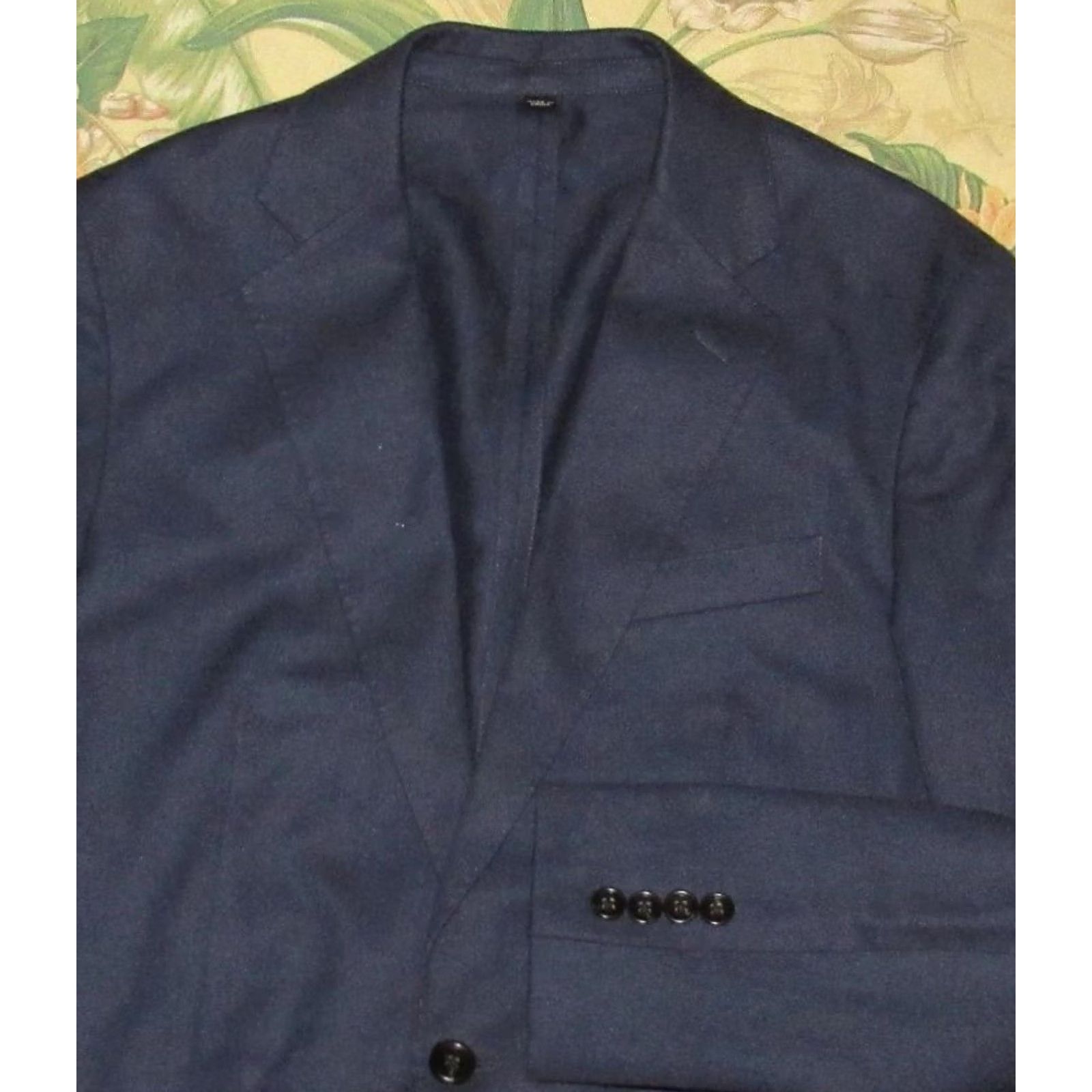 Vintage J CREW Blazer Ludlow Slim Fit Unstructured Blue 36R Mens Size 36R - 2 Thumbnail