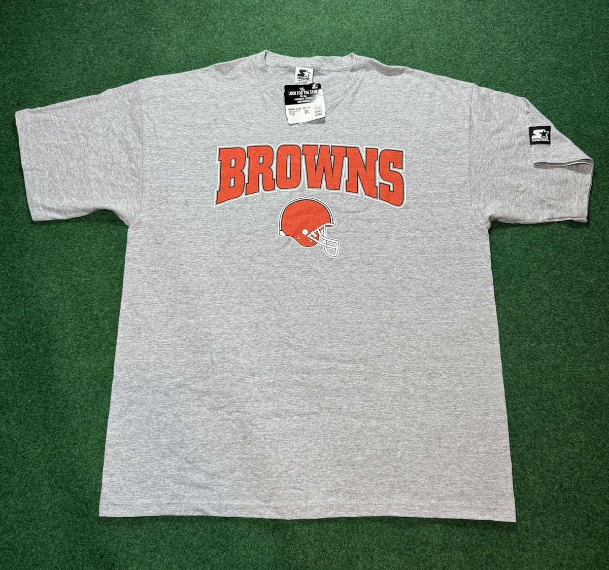 NFL × Starter × Vintage Vintage 90s NWT Cleveland Browns Starter Deadstock T Shirt Size US XL / EU 56 / 4 - 1 Thumbnail
