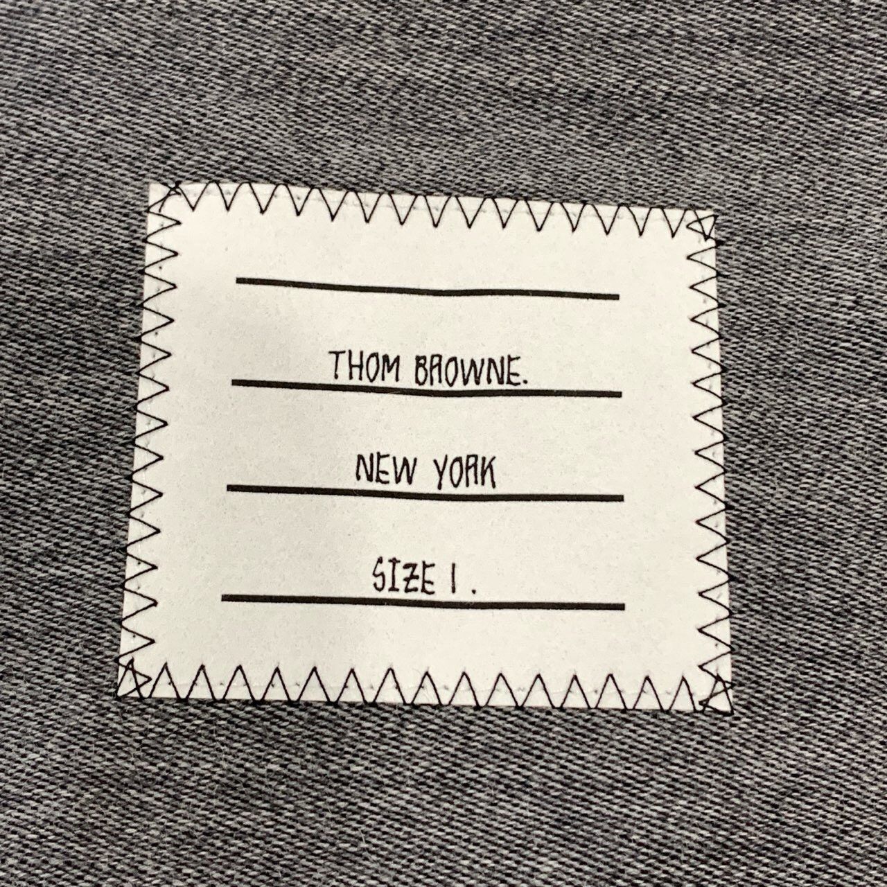 Thom Browne Thom Browne Classic Dual Sleeve Tag Gray Long-Sleeve Shirt Size US S / EU 44-46 / 1 - 7 Thumbnail