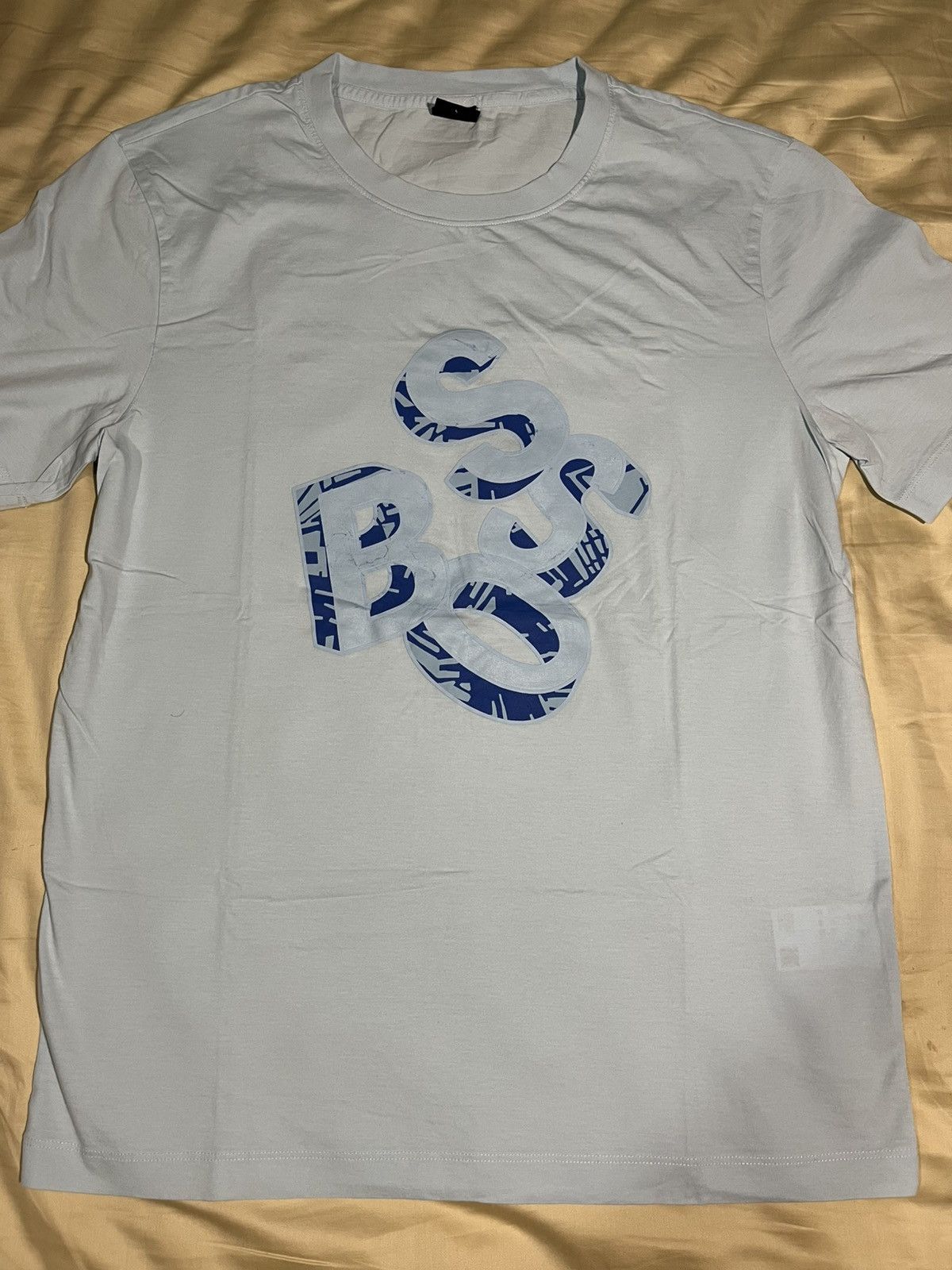 Hugo Boss Hugo Boss Tiburt 244 Light Blue Graphic Men's Large T-Shirt Size US L / EU 52-54 / 3 - 1 Thumbnail