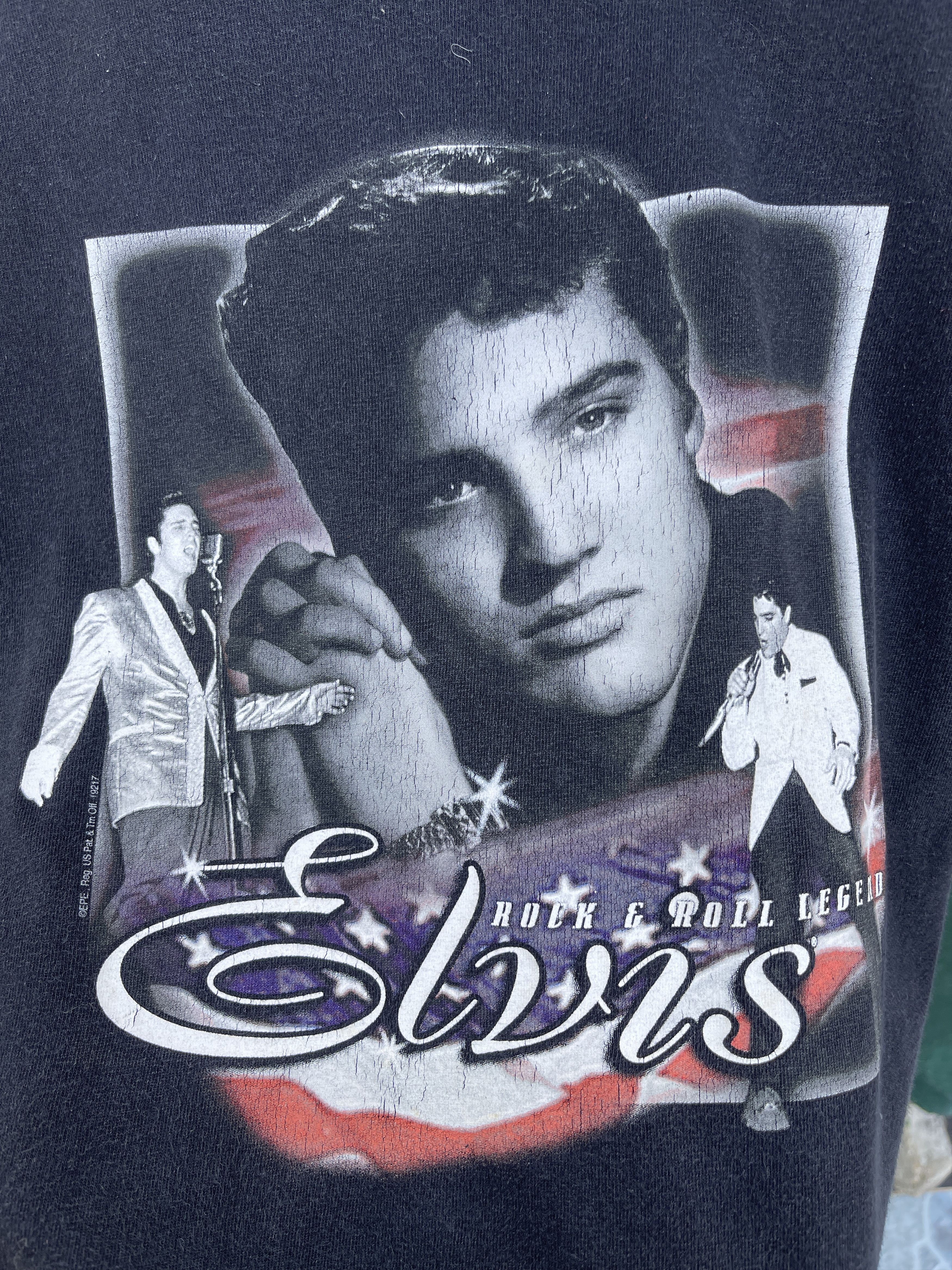 Band Tees LastDrop🔥Rare🔥Vtg Elvis Presly Rock & Roll Sun Faded T-Shirt Size US L / EU 52-54 / 3 - 6 Thumbnail