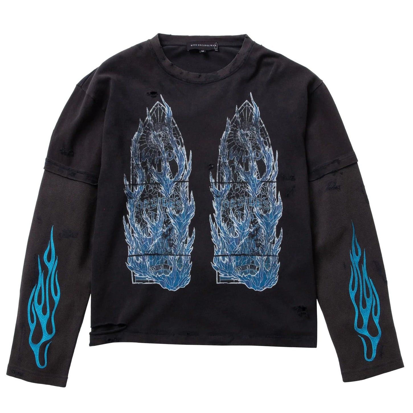 Who Decides War Flame Glass Double Jersey Coal Size US XL / EU 56 / 4 - 1 Preview