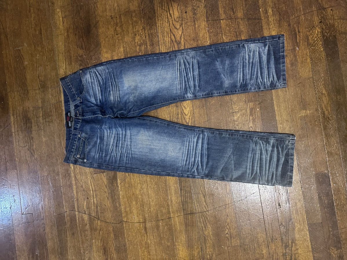 Vintage Raw blue jeans Size US 34 / EU 50 - 2 Thumbnail