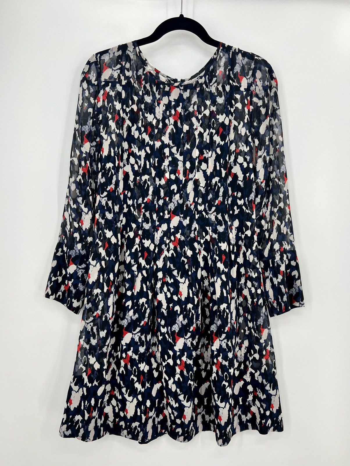 Club Monaco New Club Monaco Delaynee Pintuck Silk Mini Dress Sheer | Grailed