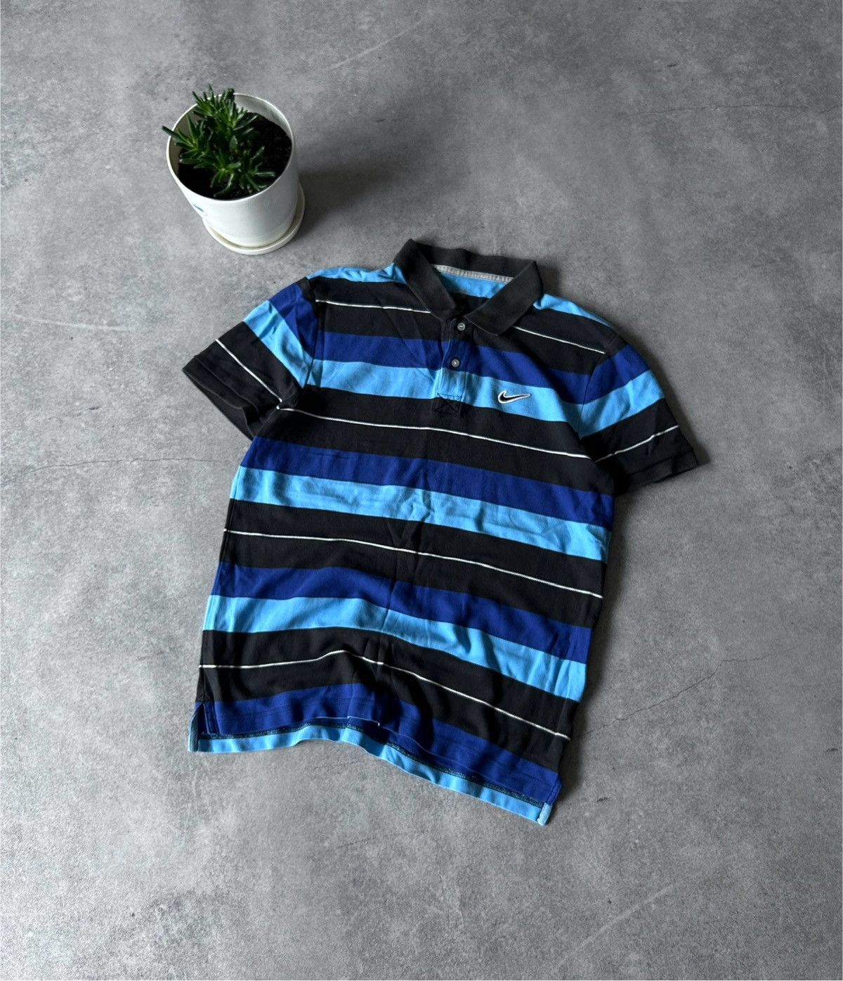 Nike × Vintage Vintage Nike Rugby striped polos shirt mens y2k Size US L / EU 52-54 / 3 - 1 Thumbnail