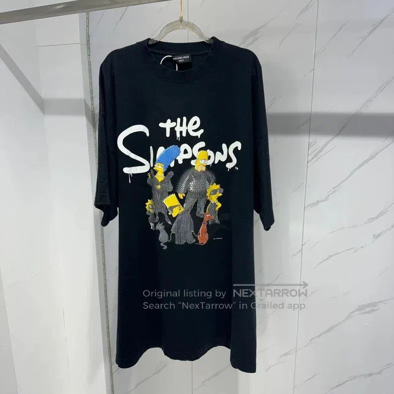 Balenciaga Balenciaga Simpson Distressed Short Sleeve. Size US XXL / EU 58 / 5 - 1 Thumbnail
