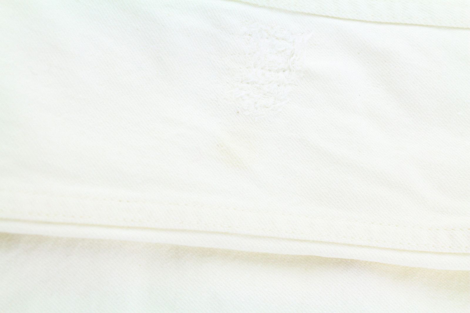 Nudie Jeans BILLY M Pitch White Worn Polo Neck Logo Jacket 83686 Size US M / EU 48-50 / 2 - 11 Thumbnail