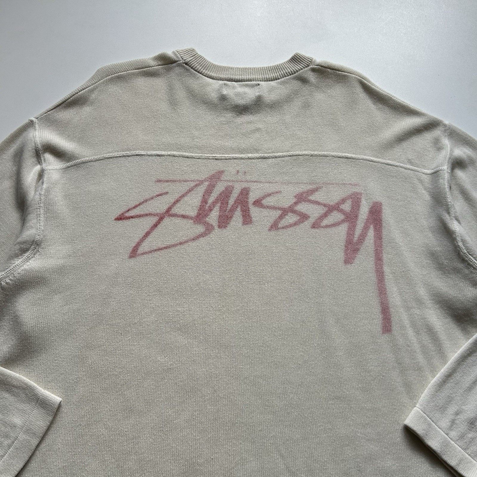 Stussy Stussy Football Crew Shirt Medium Long Sleeve Viscose Rare Size US M / EU 48-50 / 2 - 2 Thumbnail
