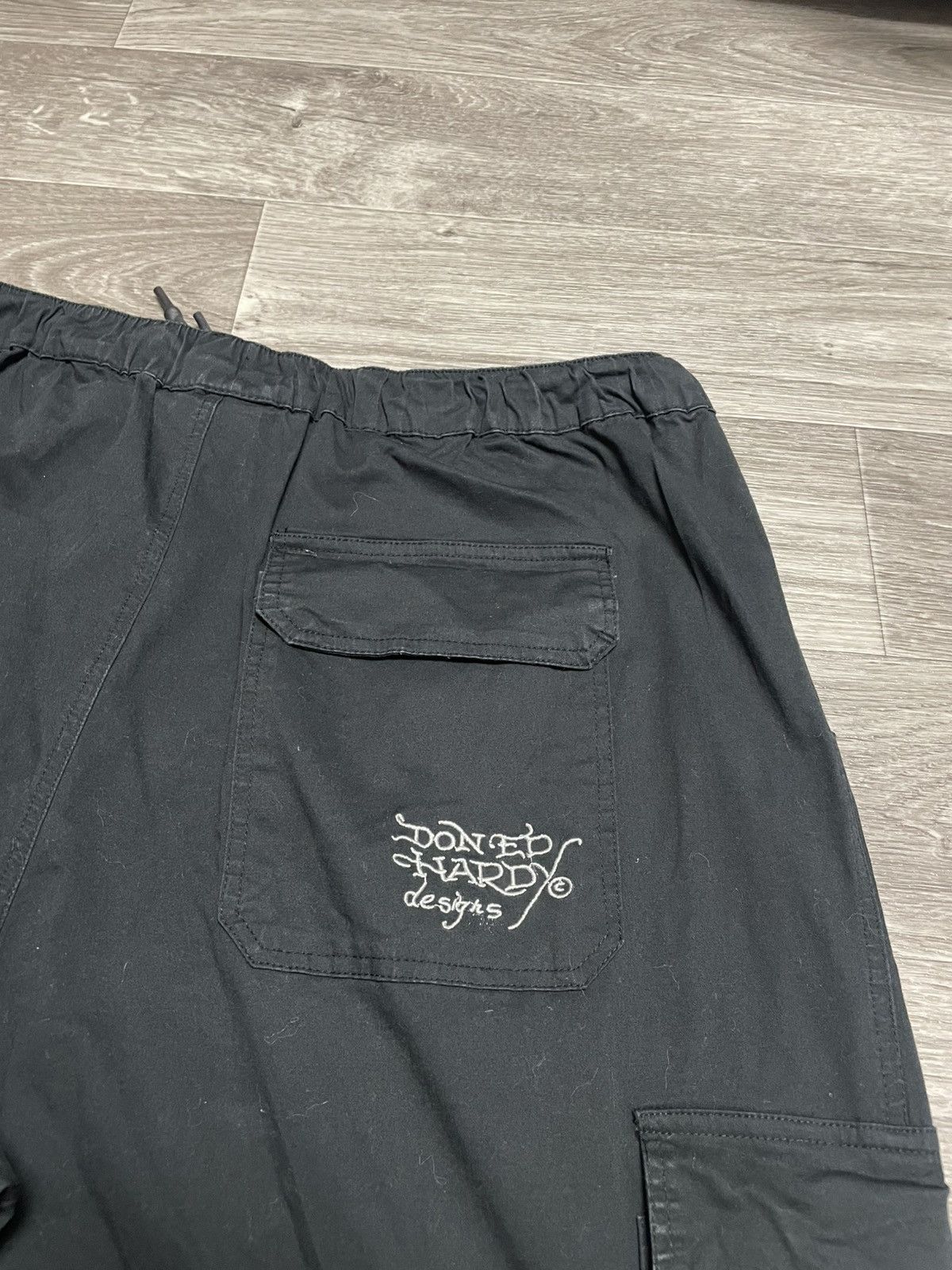 Ed Hardy Ed Hardy x Urban Outfitters Black Cargo Pants Y2K Streetwear Size US 36 / EU 52 - 19 Thumbnail