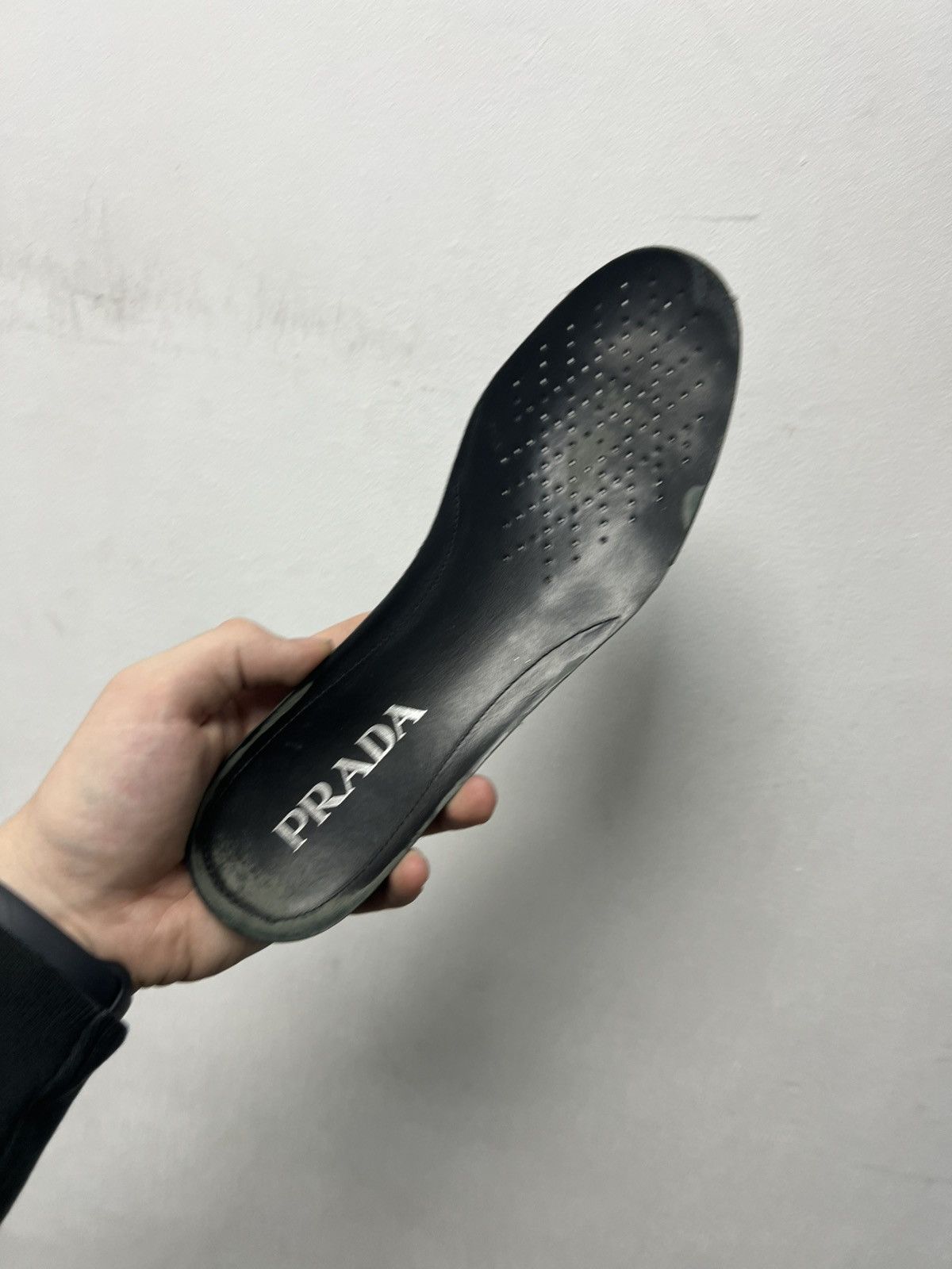 Prada Prada Milano Black Leather Shoes Trainers Size US 7.5 / EU 40-41 - 14 Thumbnail