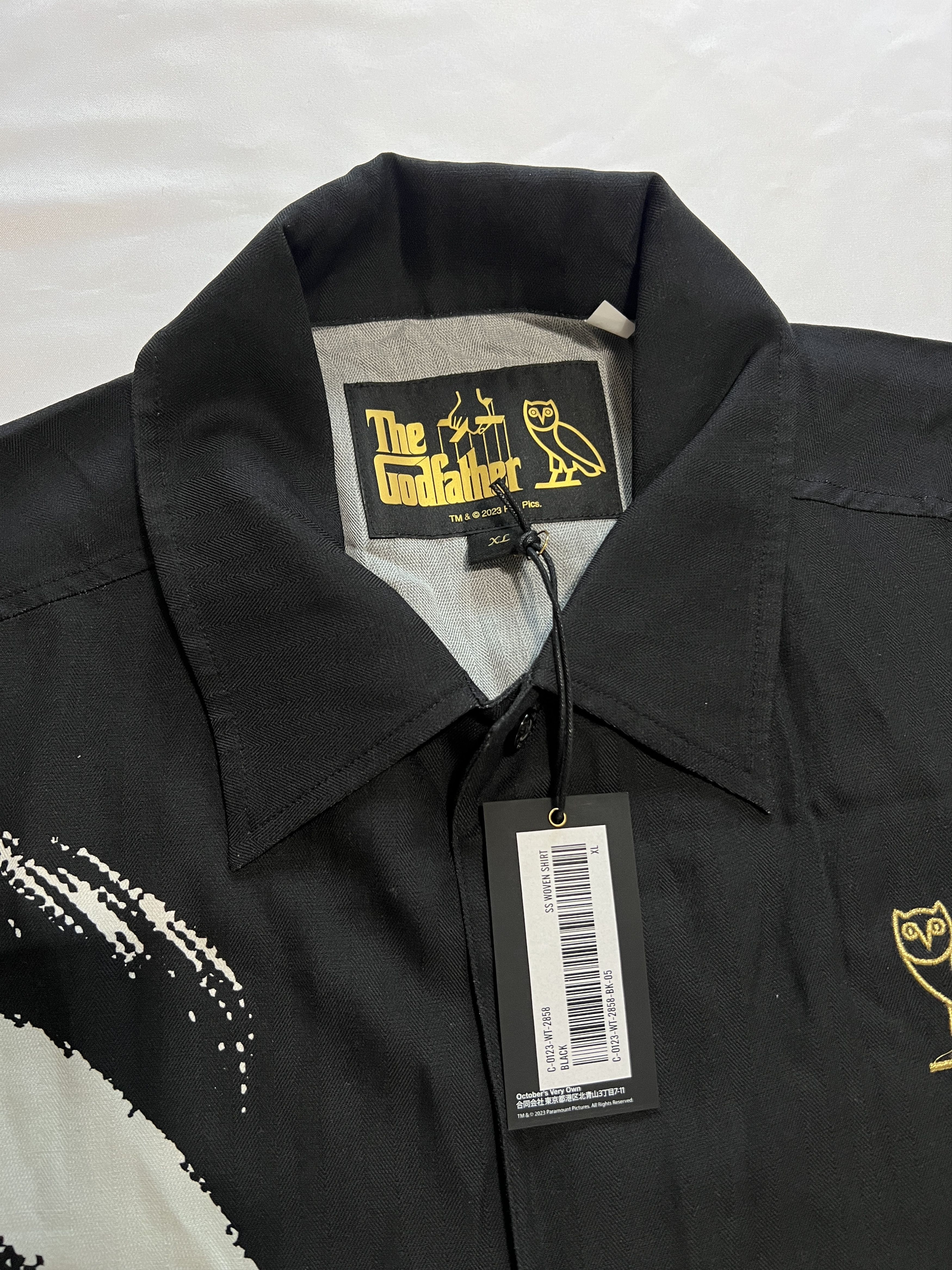 Drake OVO x The Godfather Silk Shirt Button Up Size US XL / EU 56 / 4 - 2 Thumbnail