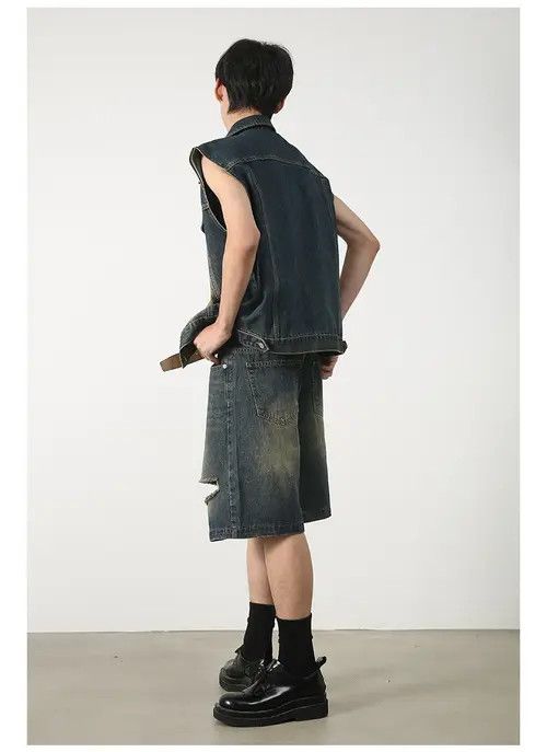 Other Vintage distressed loose casual ripped denim shorts Size US 32 / EU 48 - 4 Thumbnail